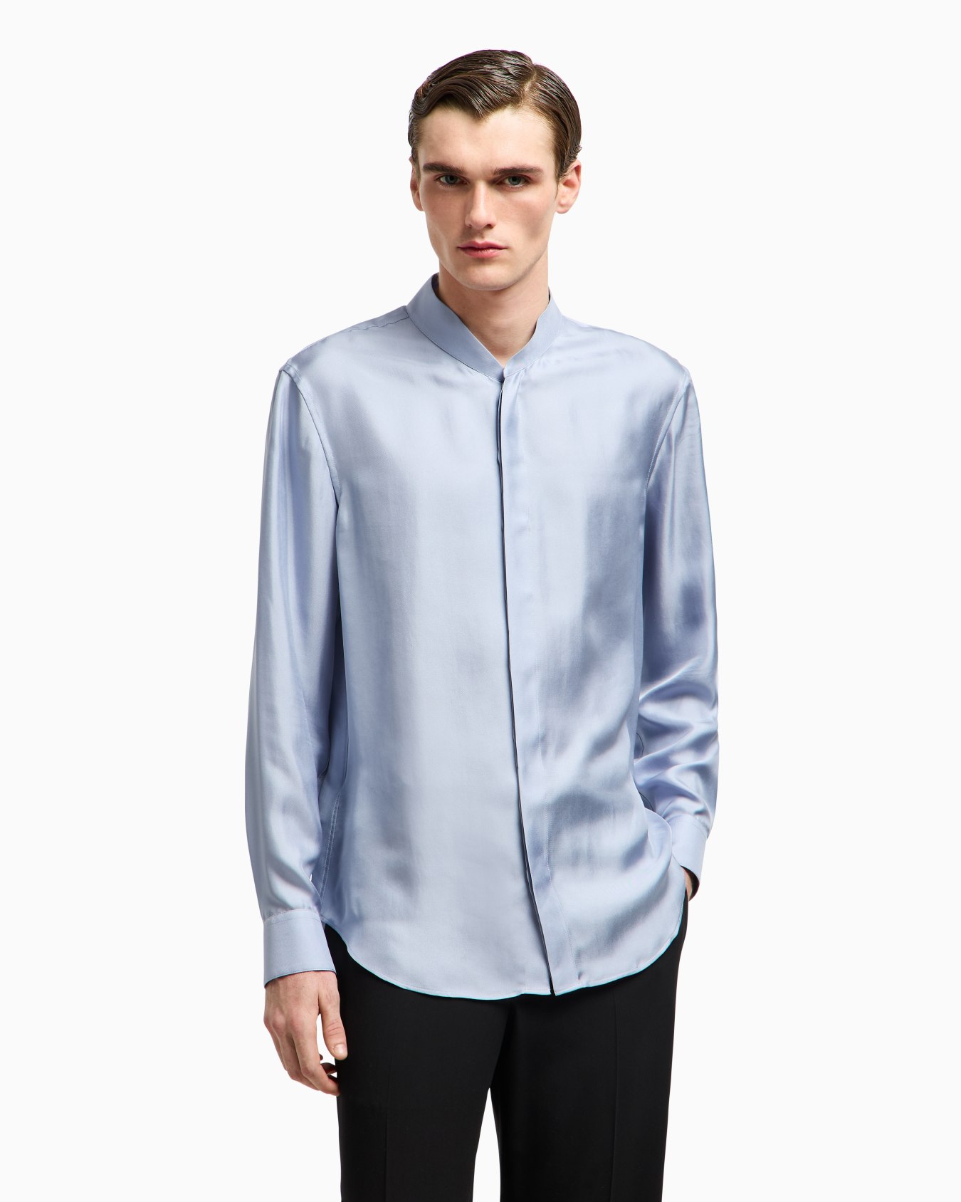 Silk twill shirt Slide 3