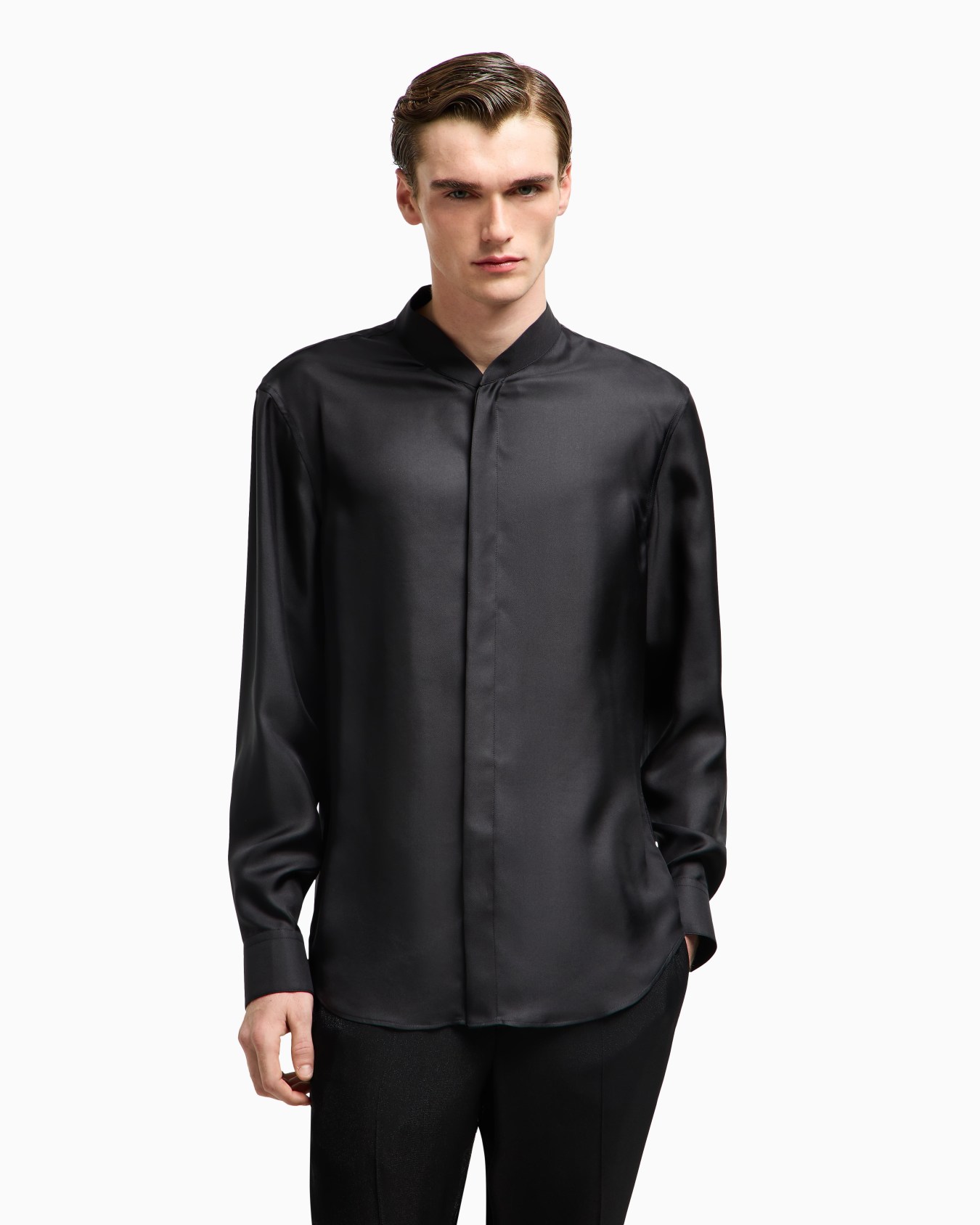 Silk twill shirt Slide 3