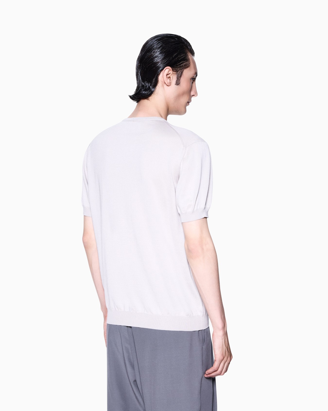 Short-sleeved silk-cotton jumper Slide 2