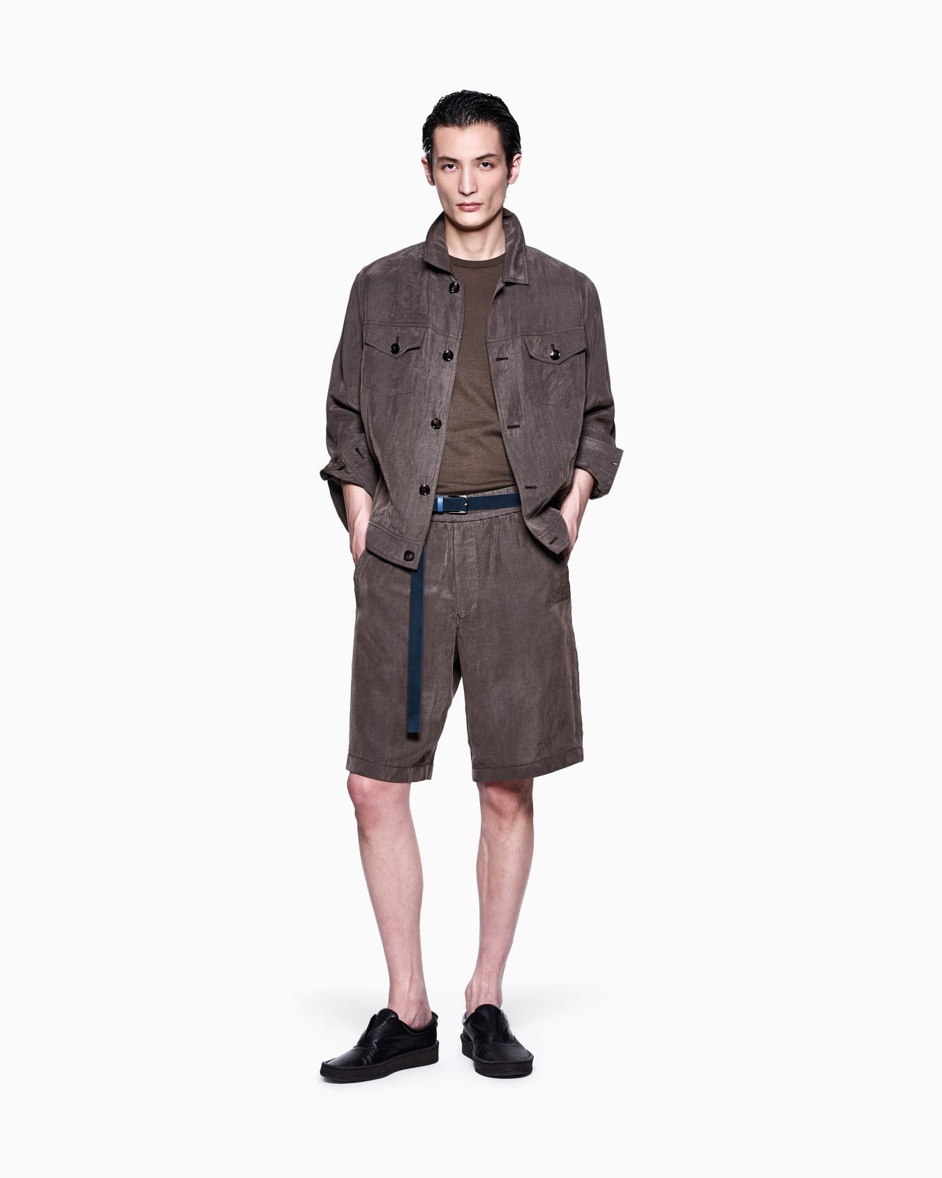 Short-sleeved silk-cotton jumper Slide 1