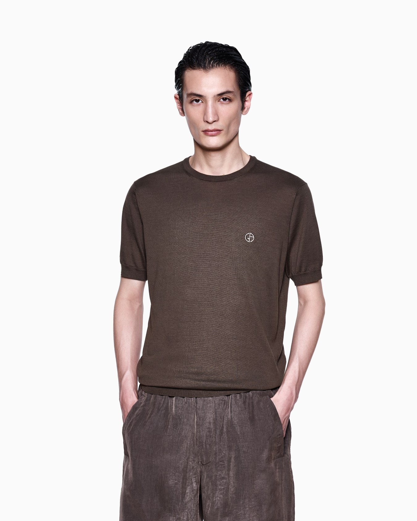 Short-sleeved silk-cotton jumper Slide 3