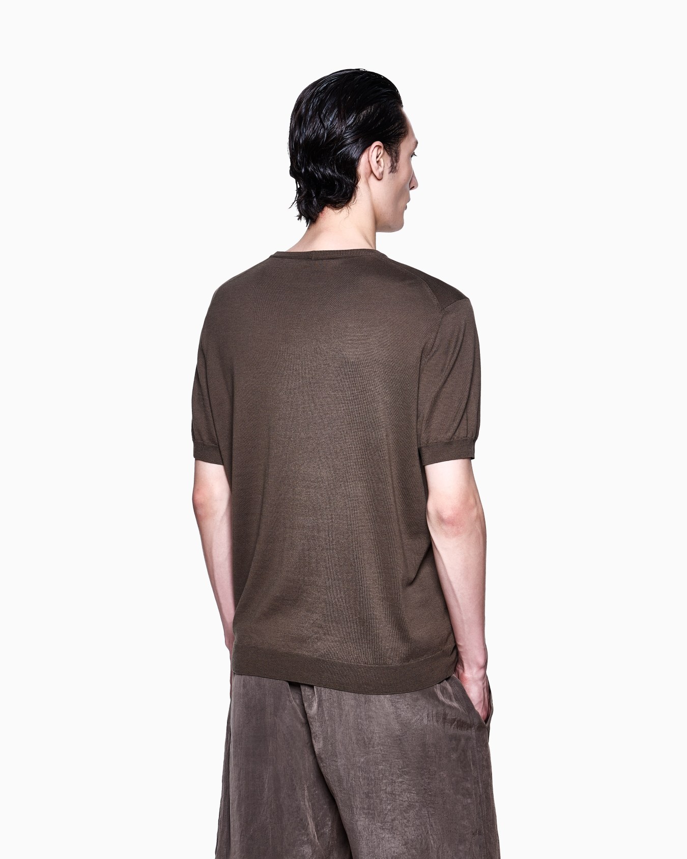 Short-sleeved silk-cotton jumper Slide 2
