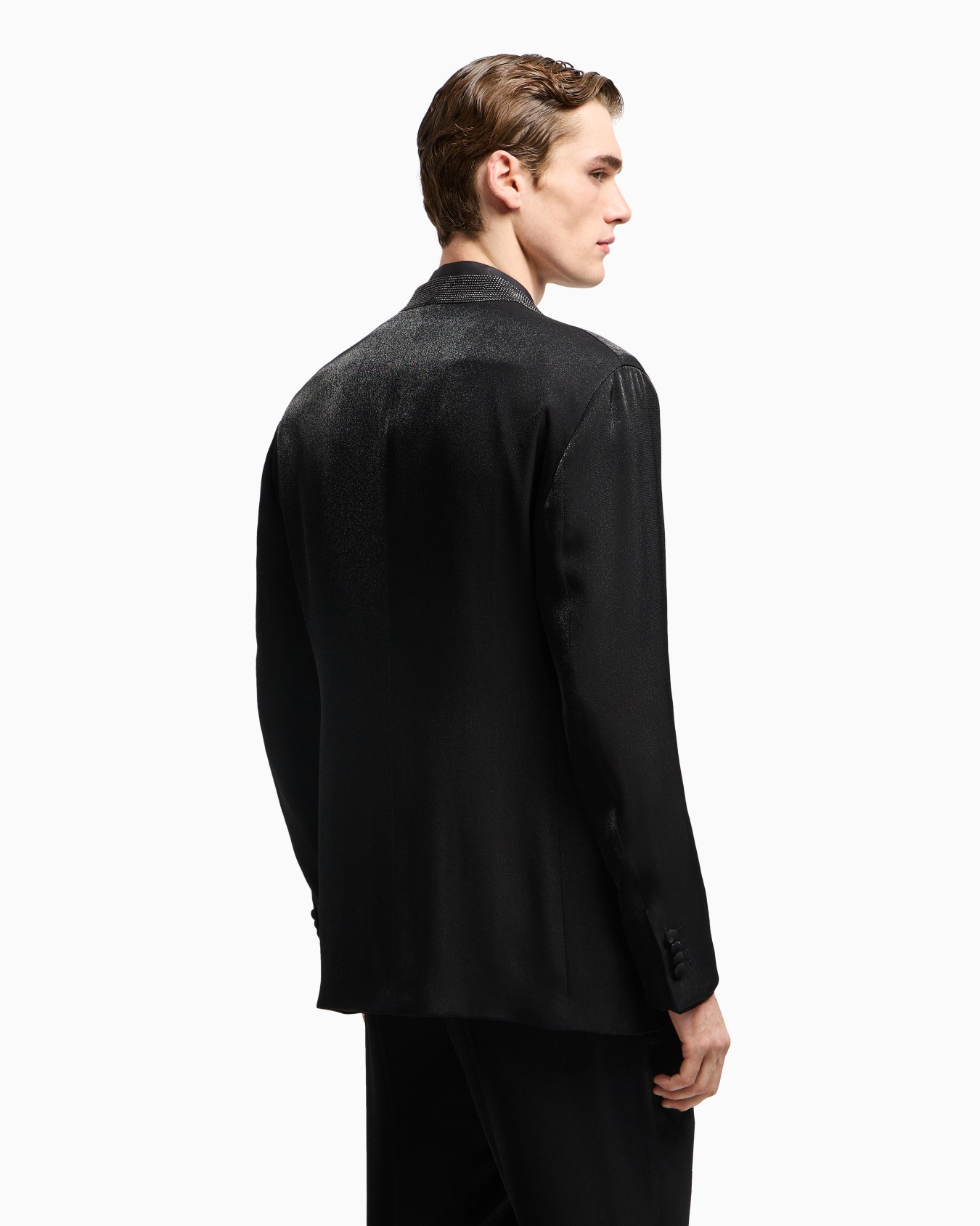 Upton Line tuxedo jacket in a viscose blend with rhinestones Diapositiva 2