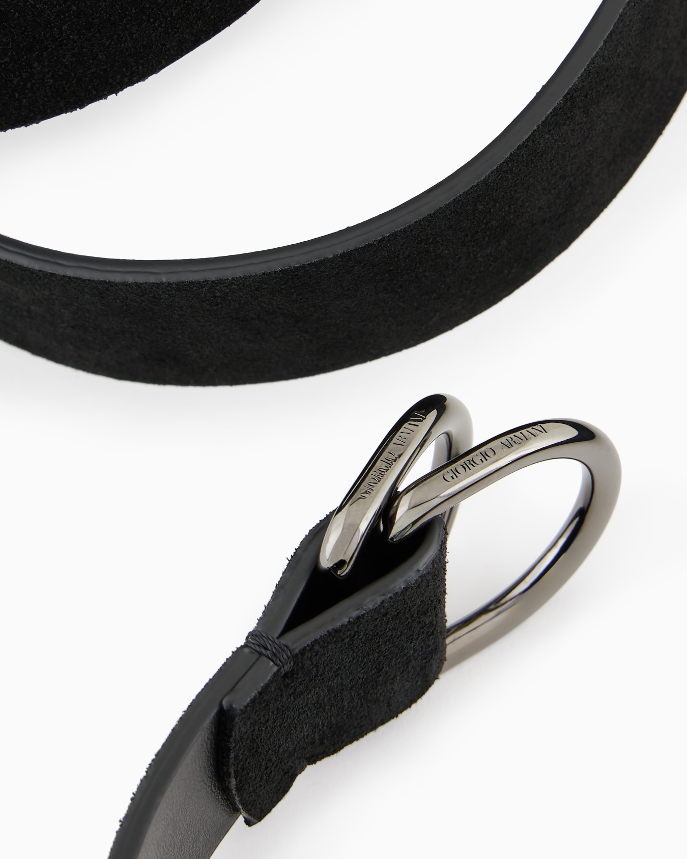 Suede and leather belt Slide 1