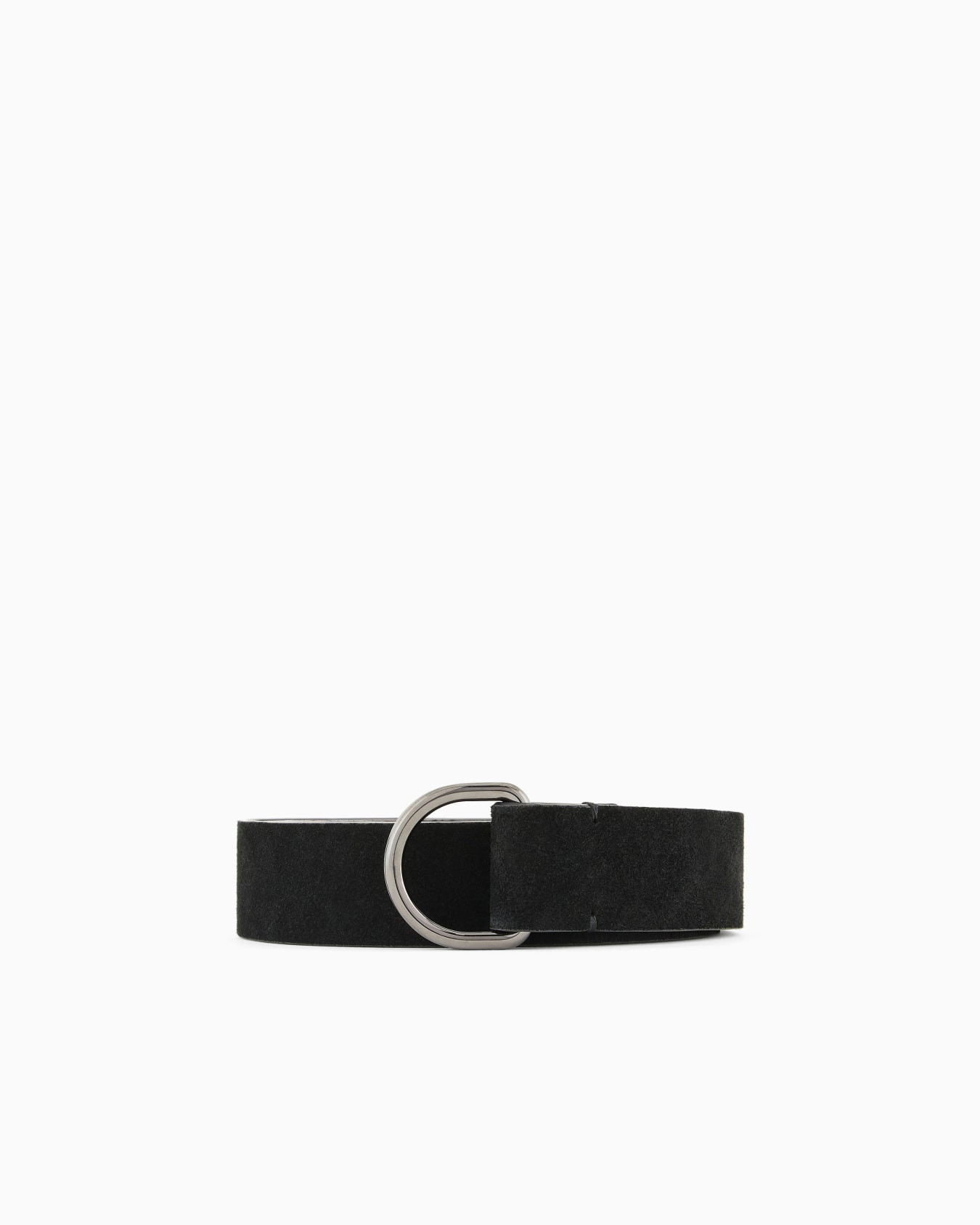 Suede and leather belt Slide 0