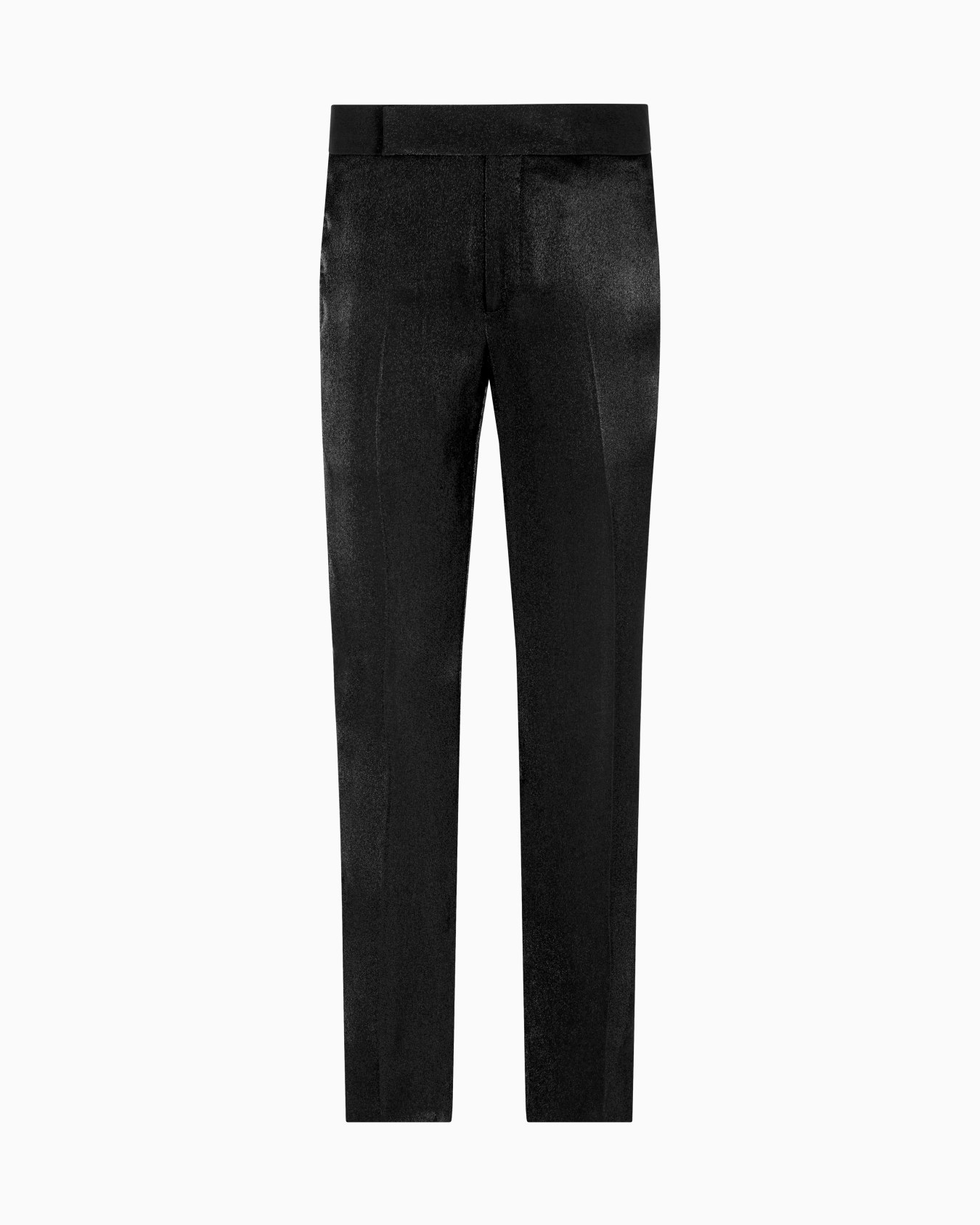 Viscose-blend flat-front trousers Slide 0