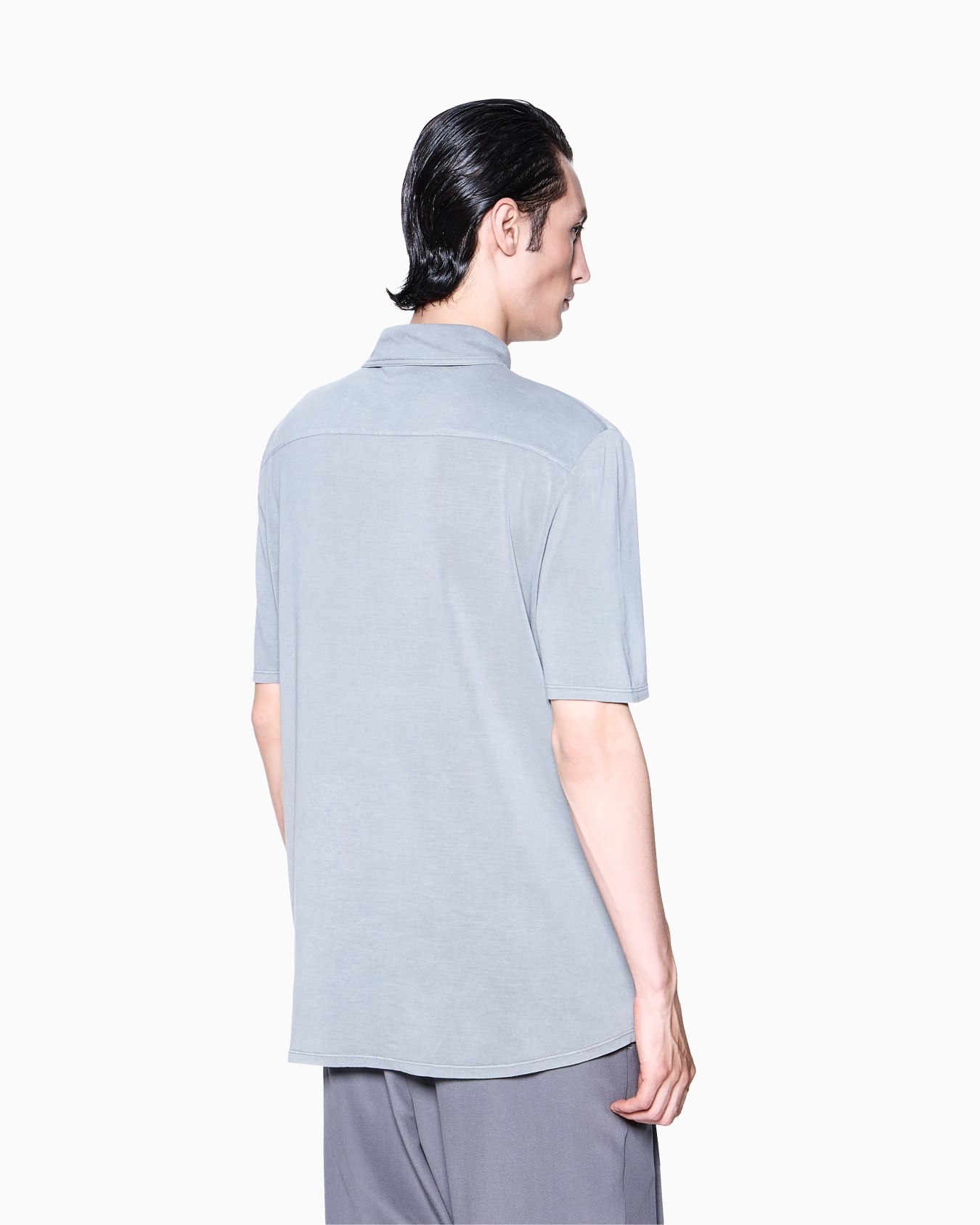 Polo en jersey de soie et coton Diapositive 2