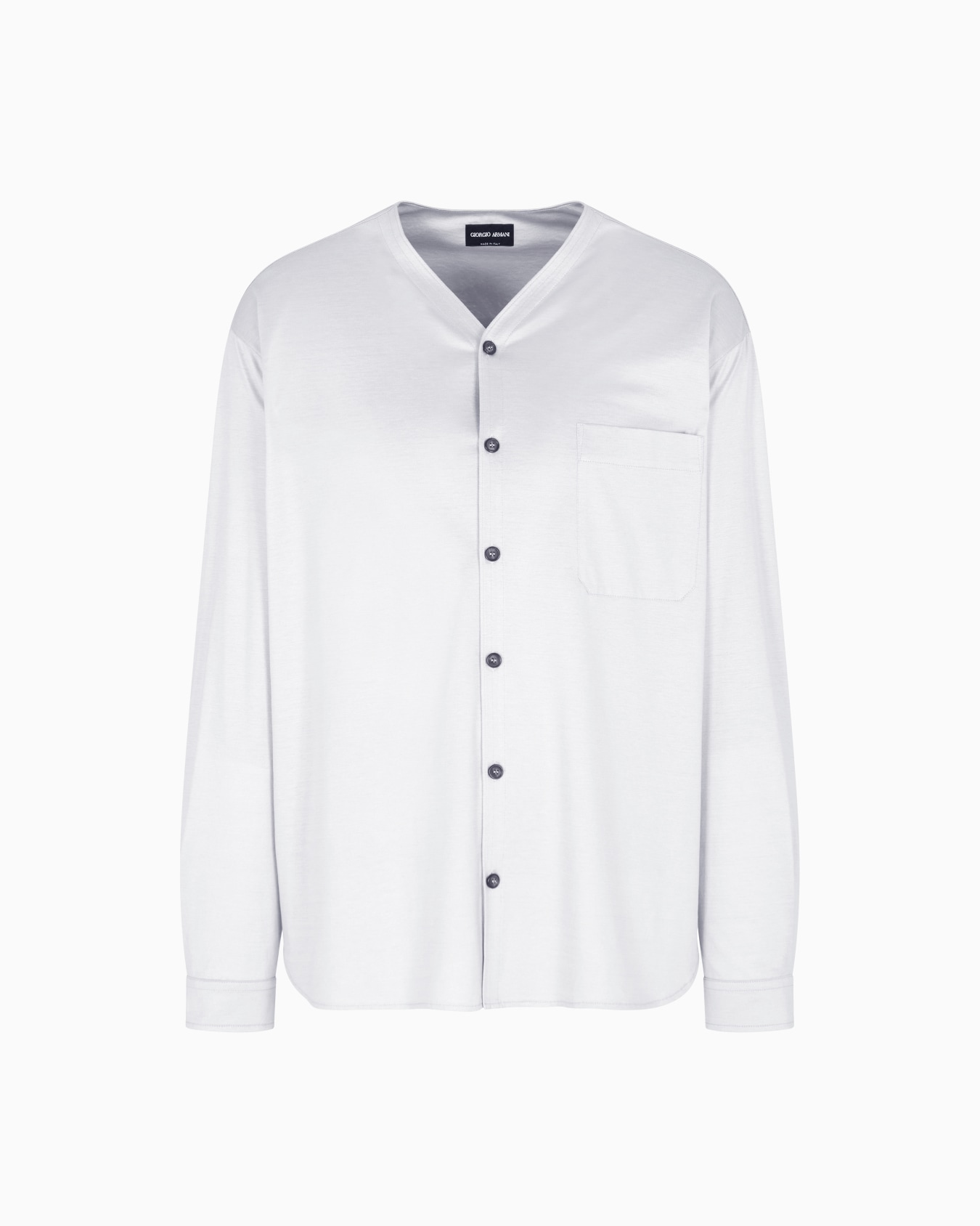 Camicia in interlock di seta cotone Slide 0