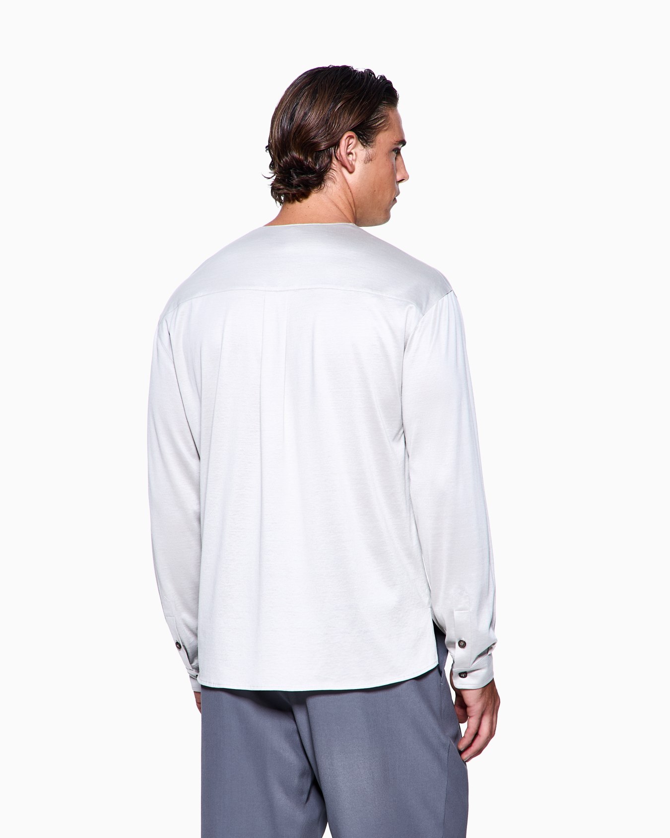 Camicia in interlock di seta cotone Slide 2