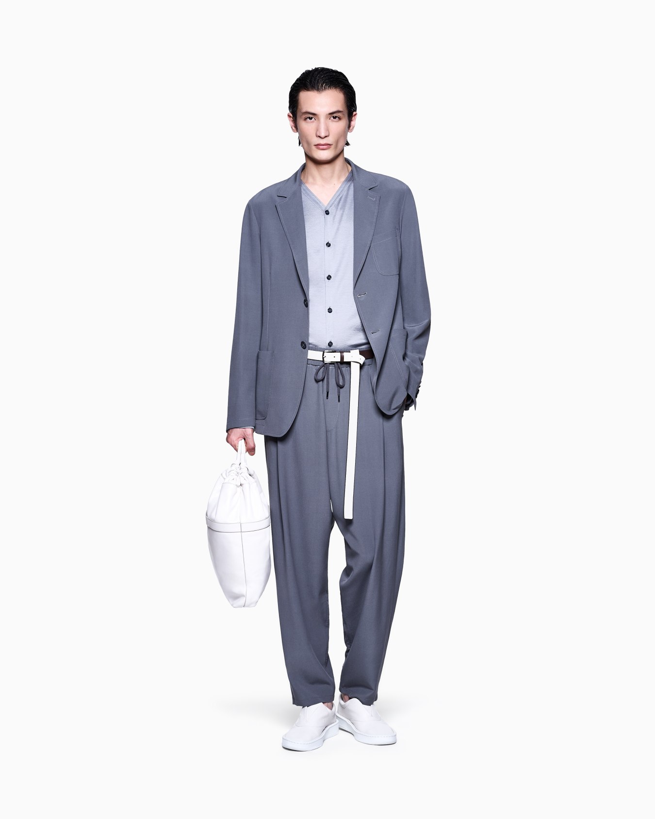 Silk-cotton interlock shirt Slide 1