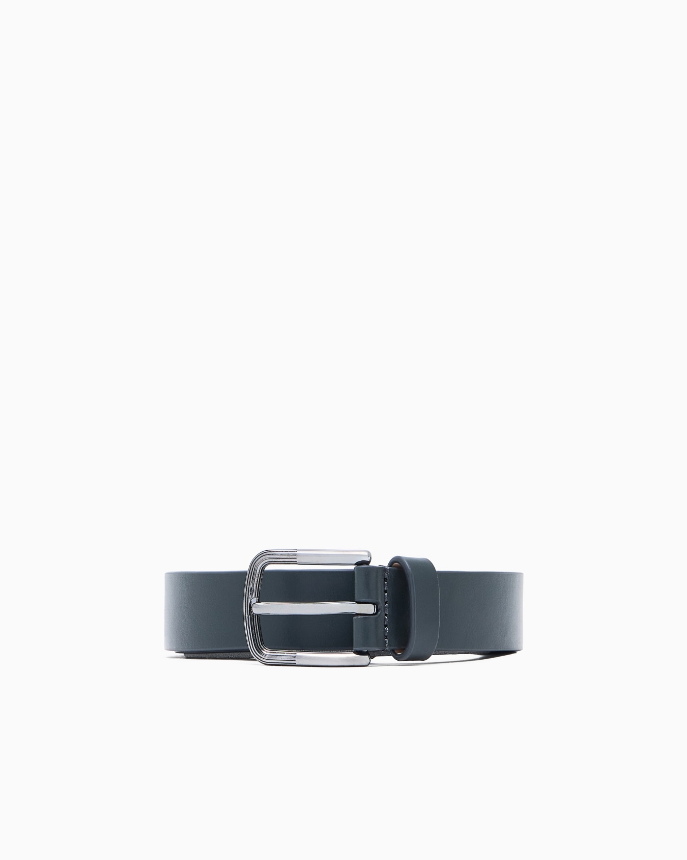 Suede and leather belt Slide 0