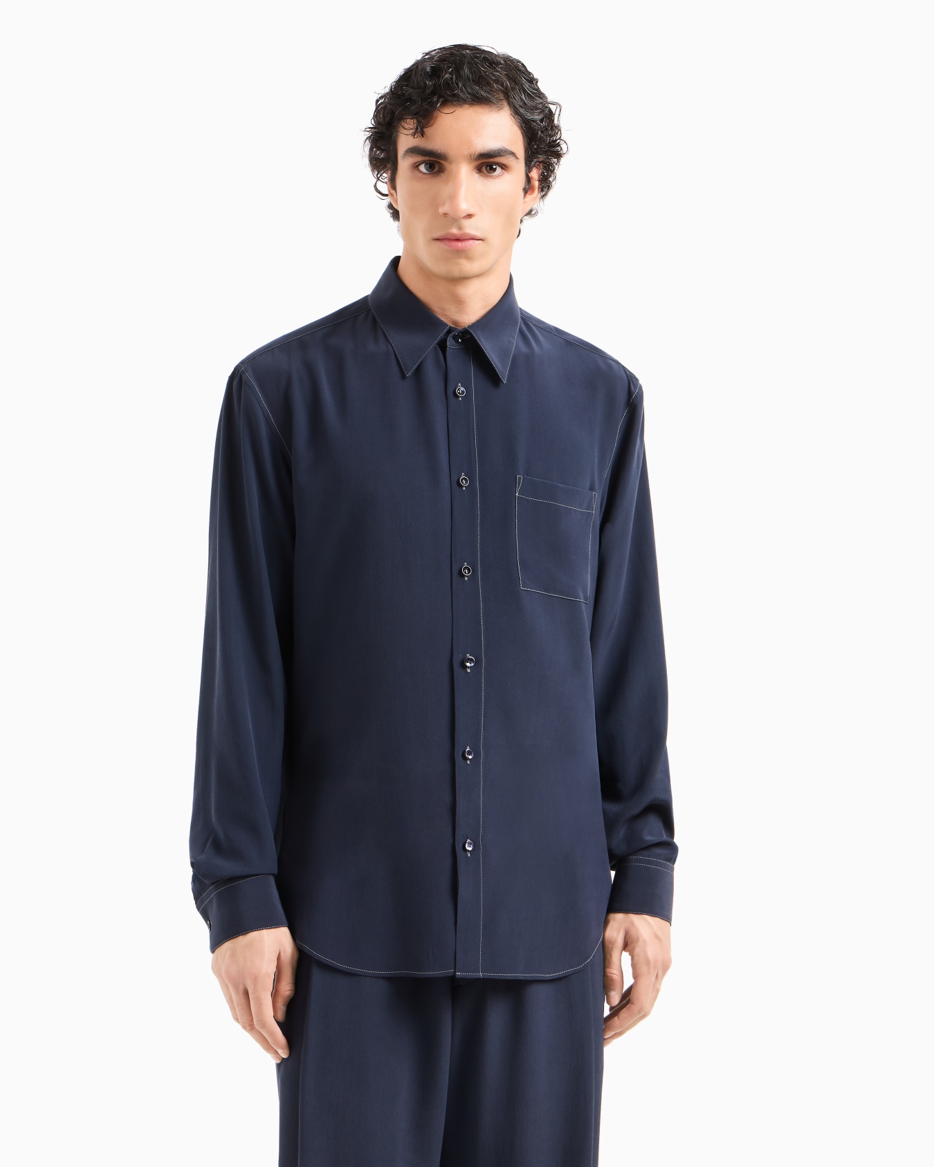 Silk crêpe shirt  Slide 4