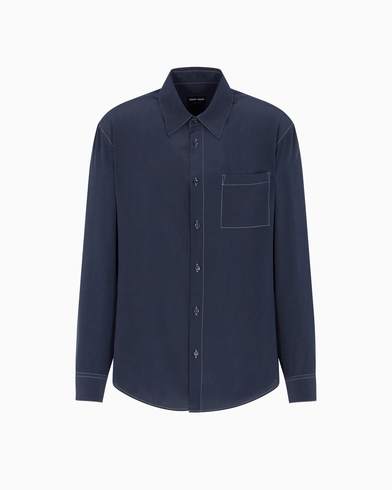 Silk crêpe shirt  Slide 0