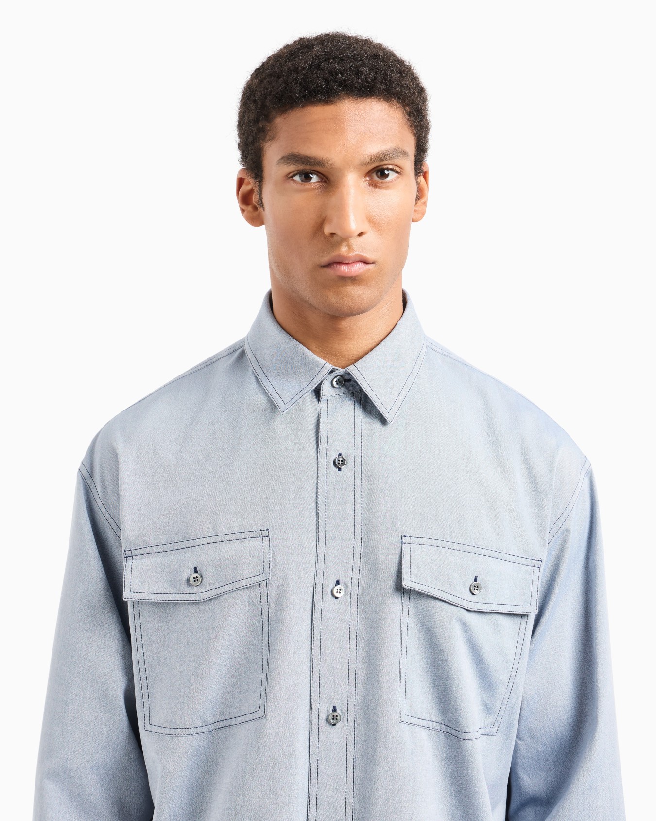 Silk canvas shirt Slide 5
