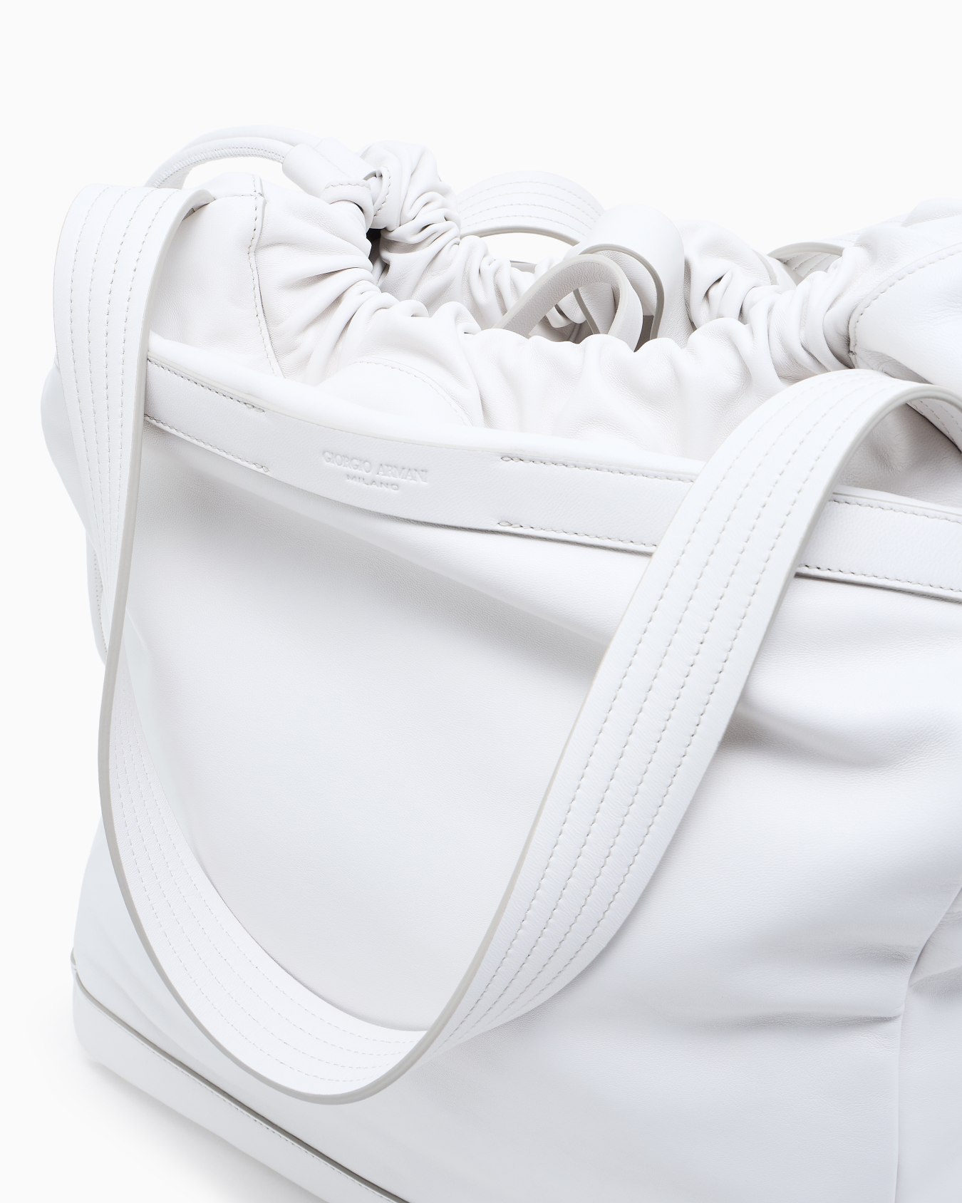 Nappa-leather shopper bag with shoulder strap Slide 5