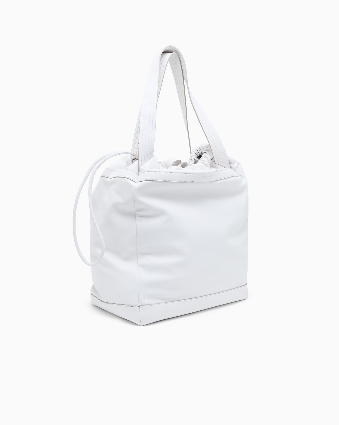 Nappa-leather shopper bag with shoulder strap Slide 2