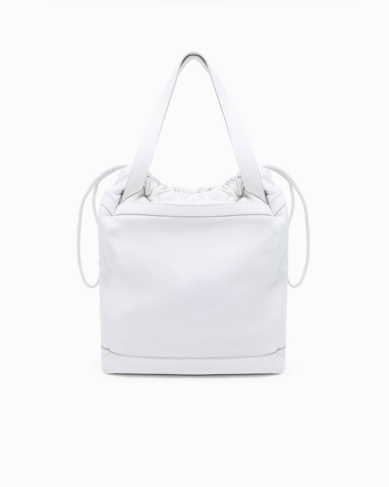 Nappa-leather shopper bag with shoulder strap Slide 3