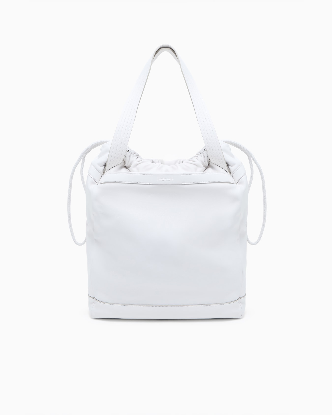Nappa-leather shopper bag with shoulder strap Slide 0