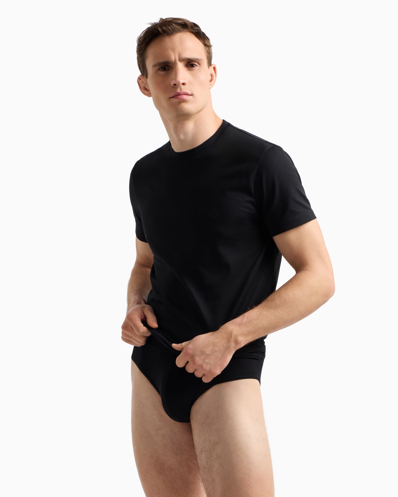 ASV cotton loungewear crew-neck T-shirt Slide 1