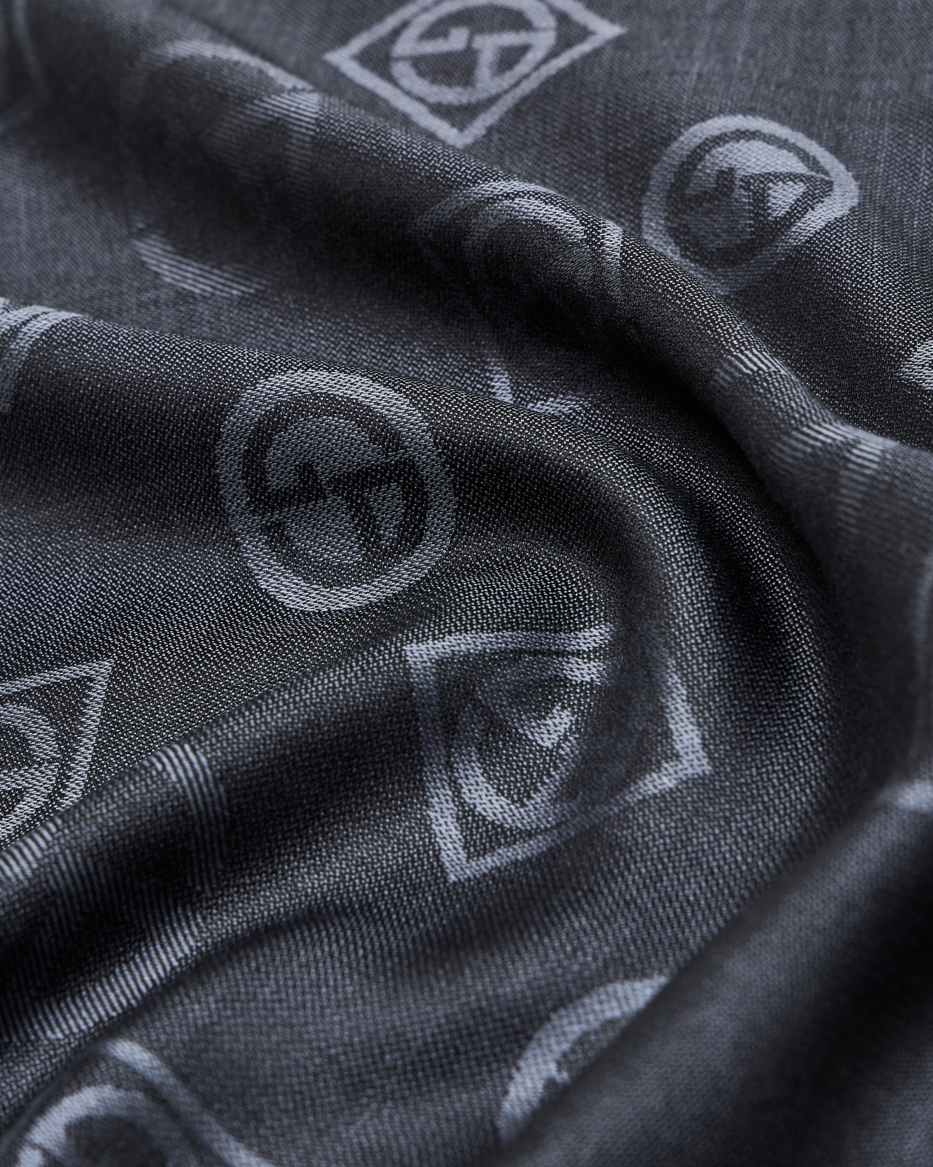 Monogram jacquard silk stole Slide 1