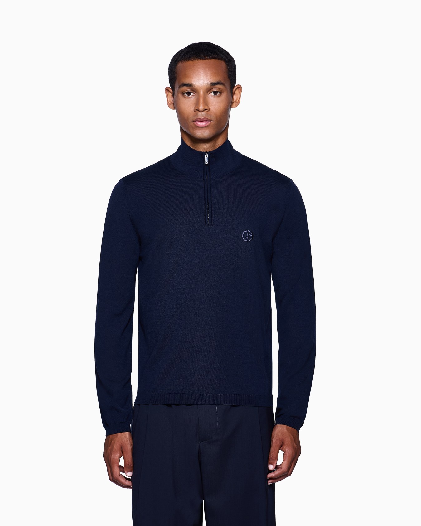 Virgin-wool mock-neck jumper Slide 3
