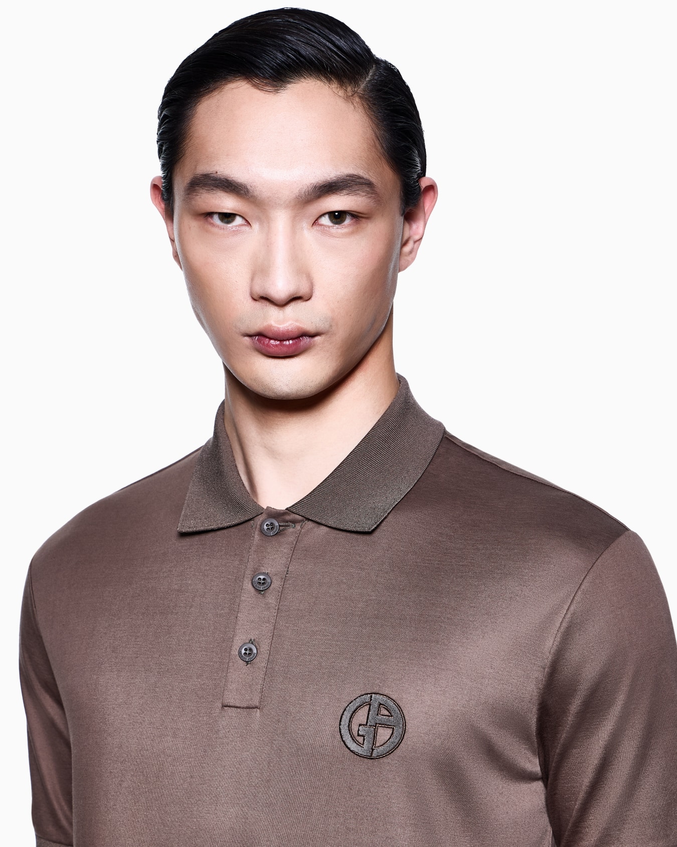 Poloshirt aus Baumwoll-Interlock mit Logostickerei Folie 4
