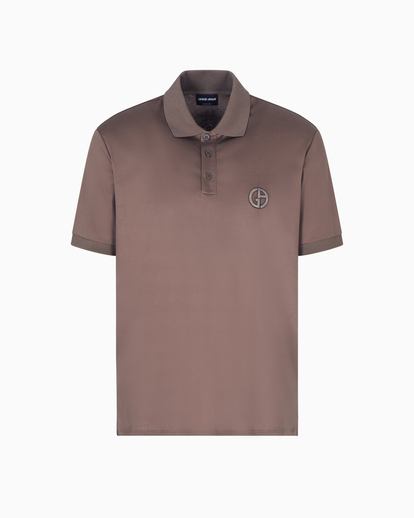 Poloshirt aus Baumwoll-Interlock mit Logostickerei Folie 0