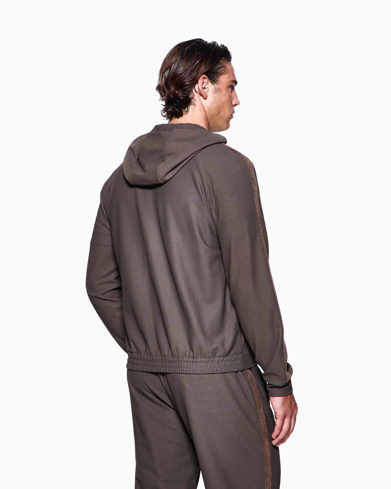 Sweat-shirt à capuche en gaufré technique Diapositive 2