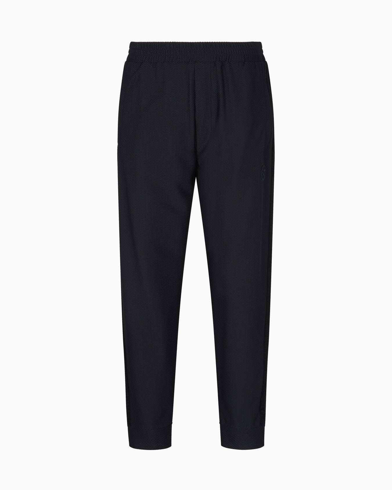 Technical waffle flat-front trousers Slide 0
