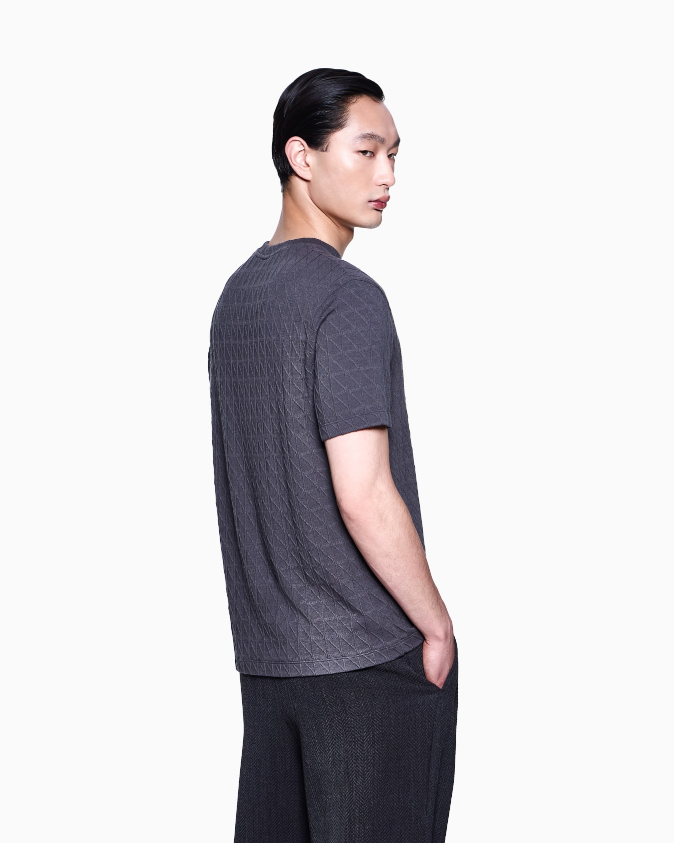 ASV stretch cashmere and viscose-blend crew-neck T-shirt Slide 2