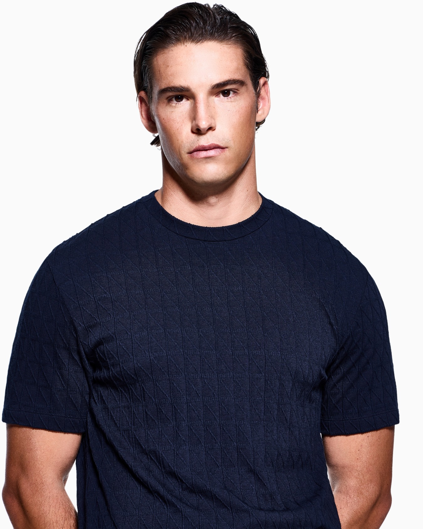 ASV stretch cashmere and viscose-blend crew-neck T-shirt Slide 4
