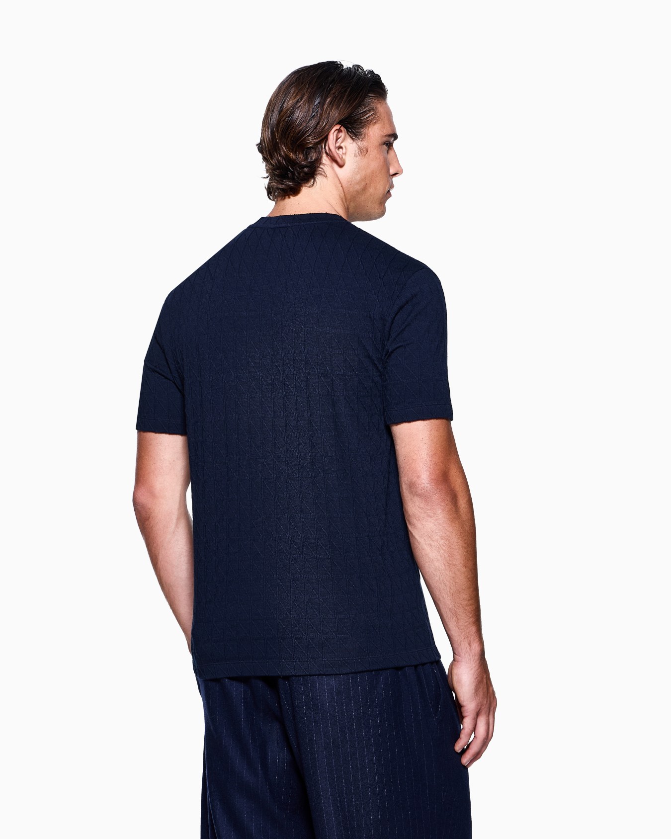 ASV stretch cashmere and viscose-blend crew-neck T-shirt Slide 2