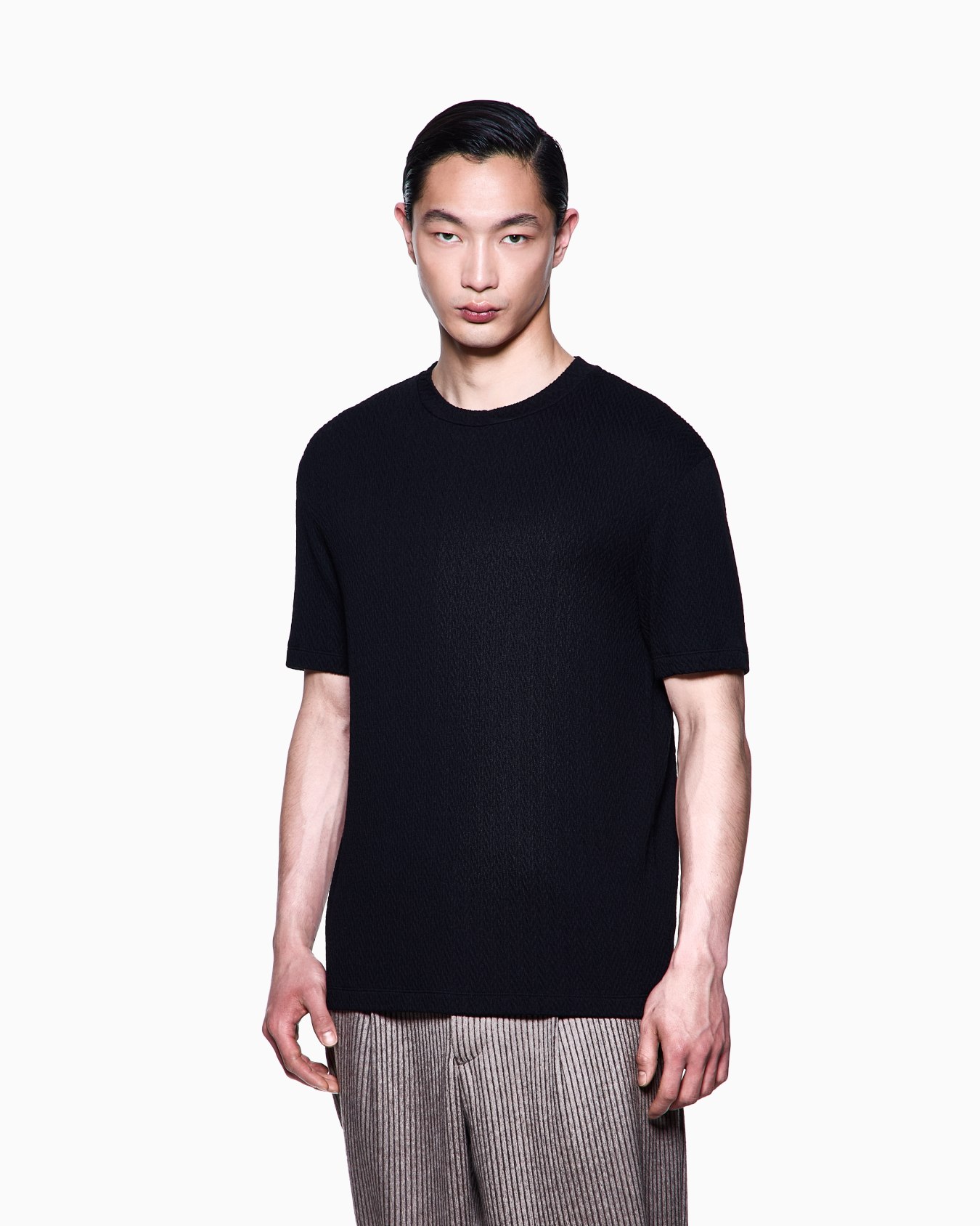 ASV stretch cashmere and viscose-blend crew-neck T-shirt Slide 3