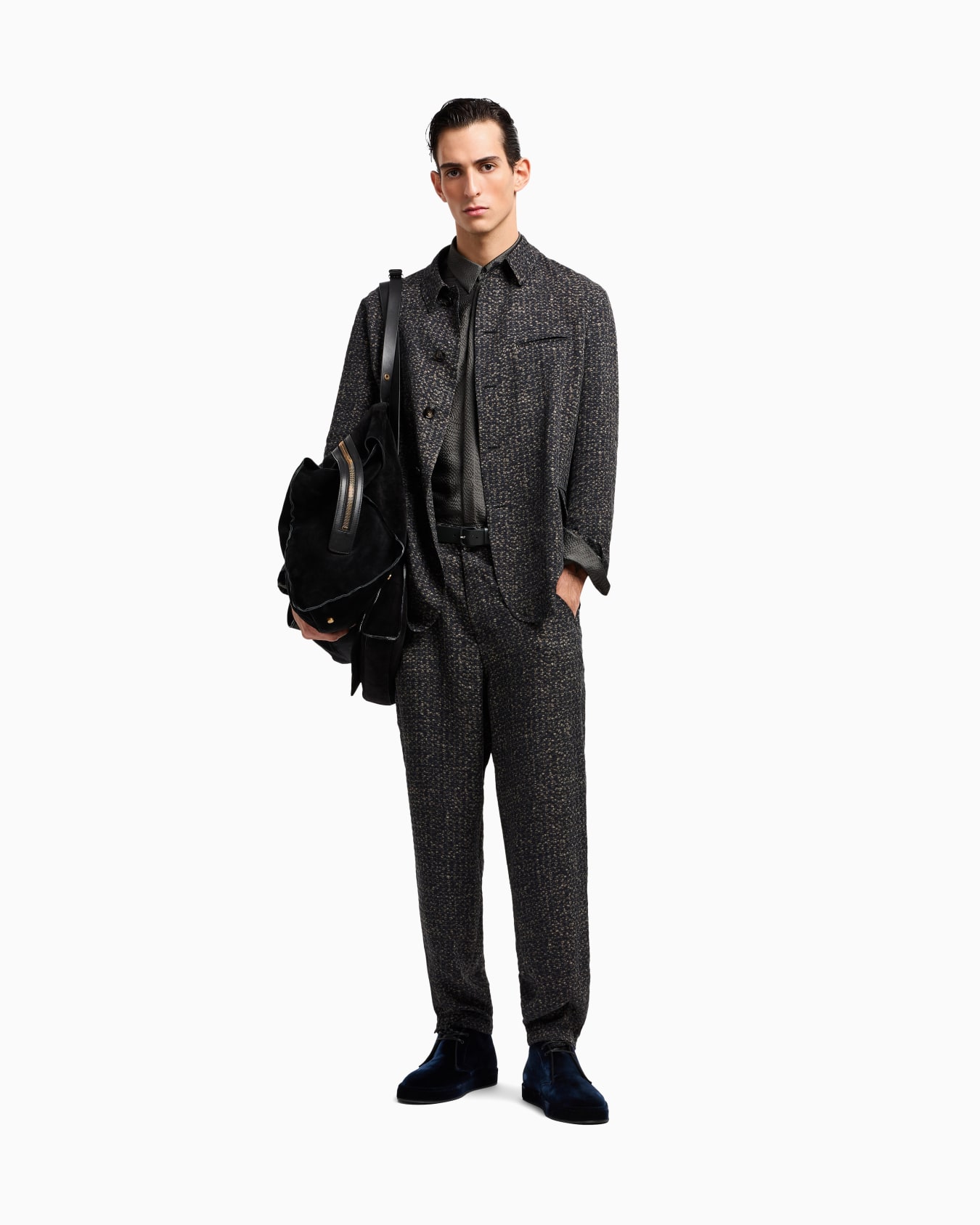 ASV Single-breasted jacket in printed cupro Slide 2