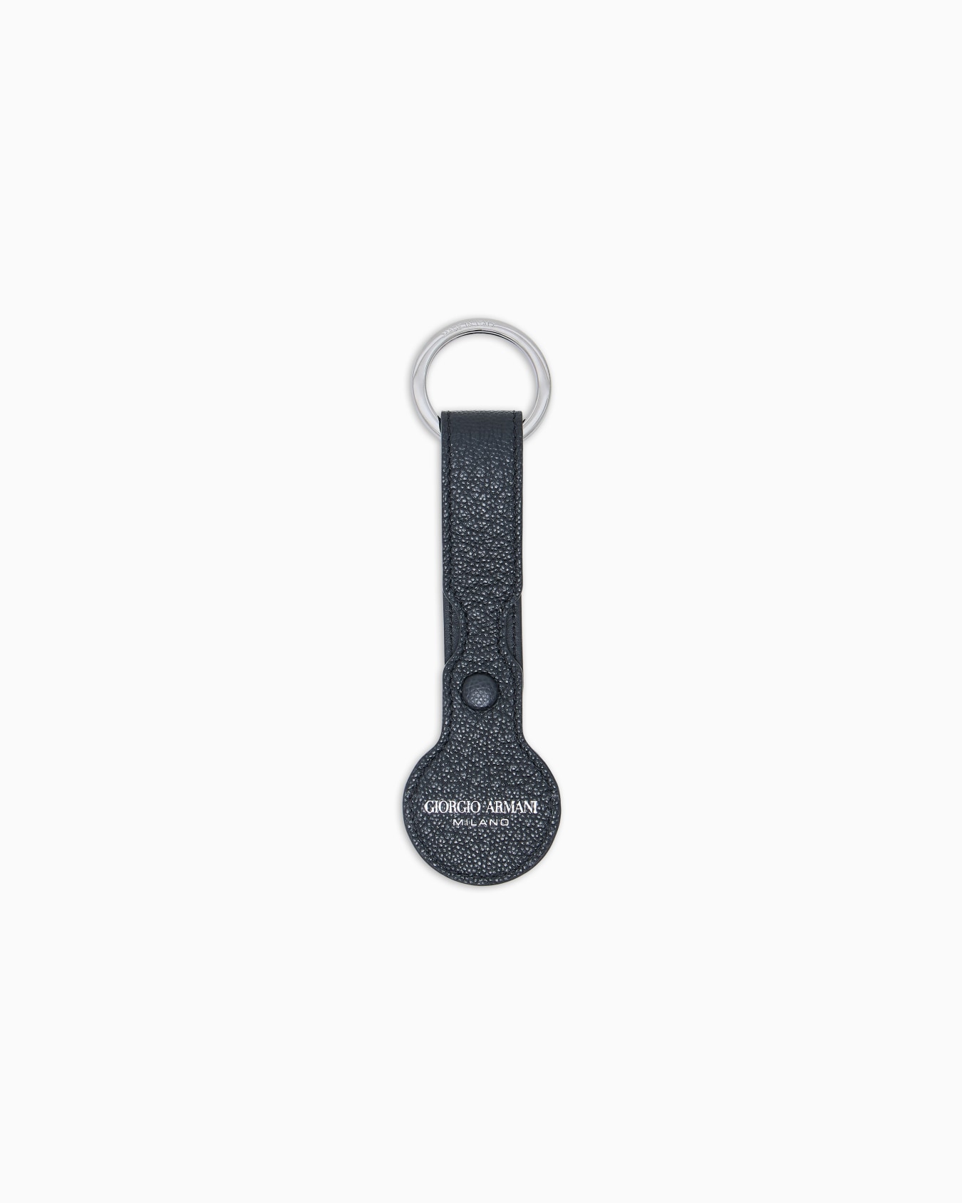 AirTag keyring in pebbled calfskin Slide 1
