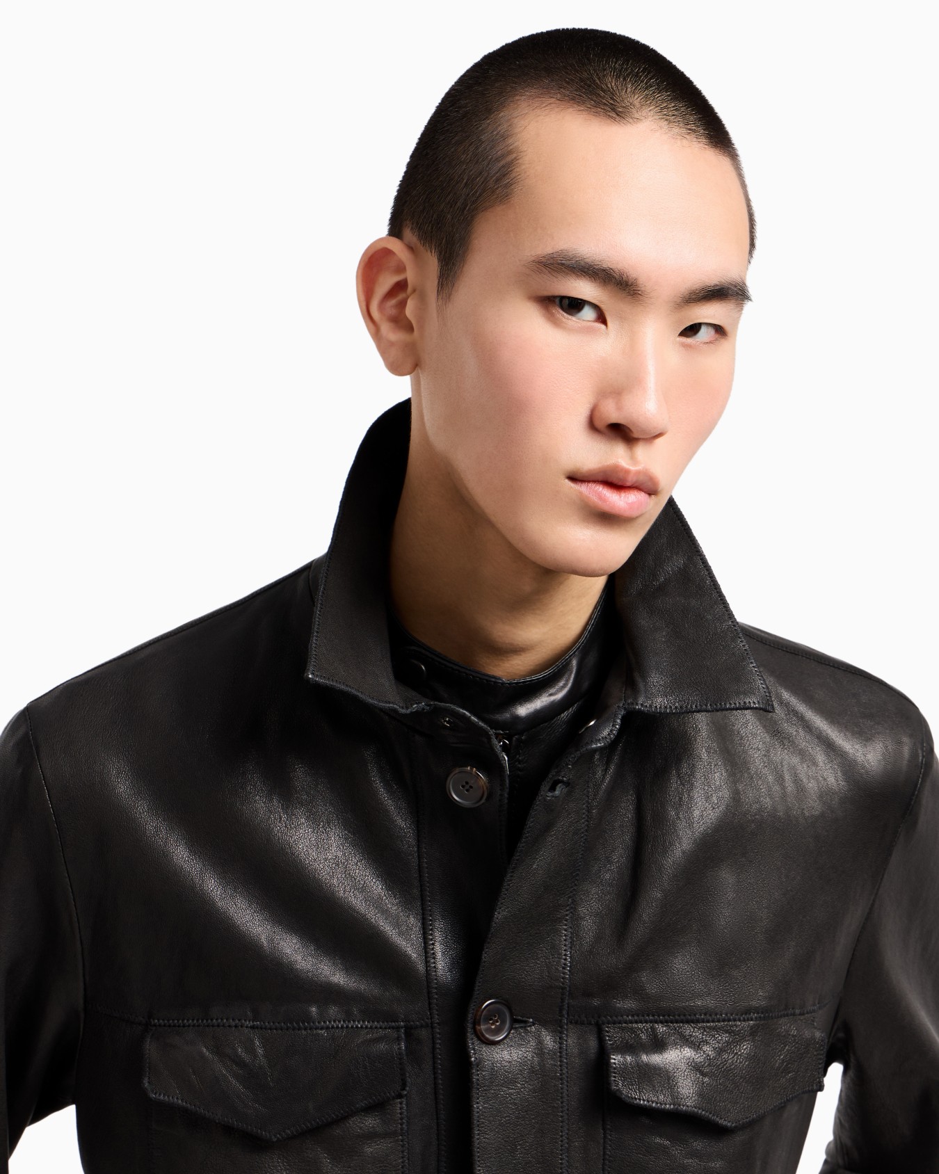 Lambskin nappa leather safari jacket Slide 5