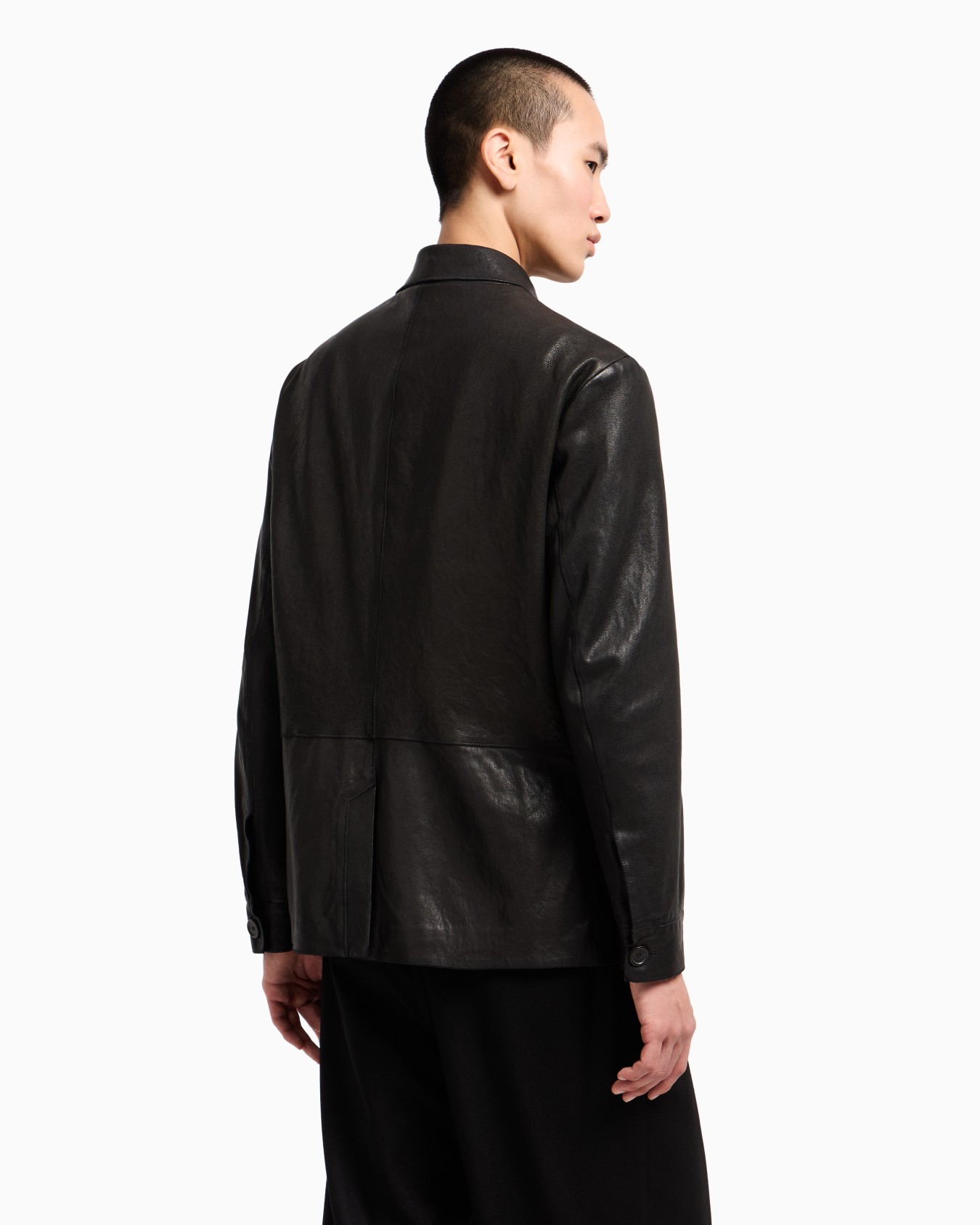 Lambskin nappa leather safari jacket Slide 3