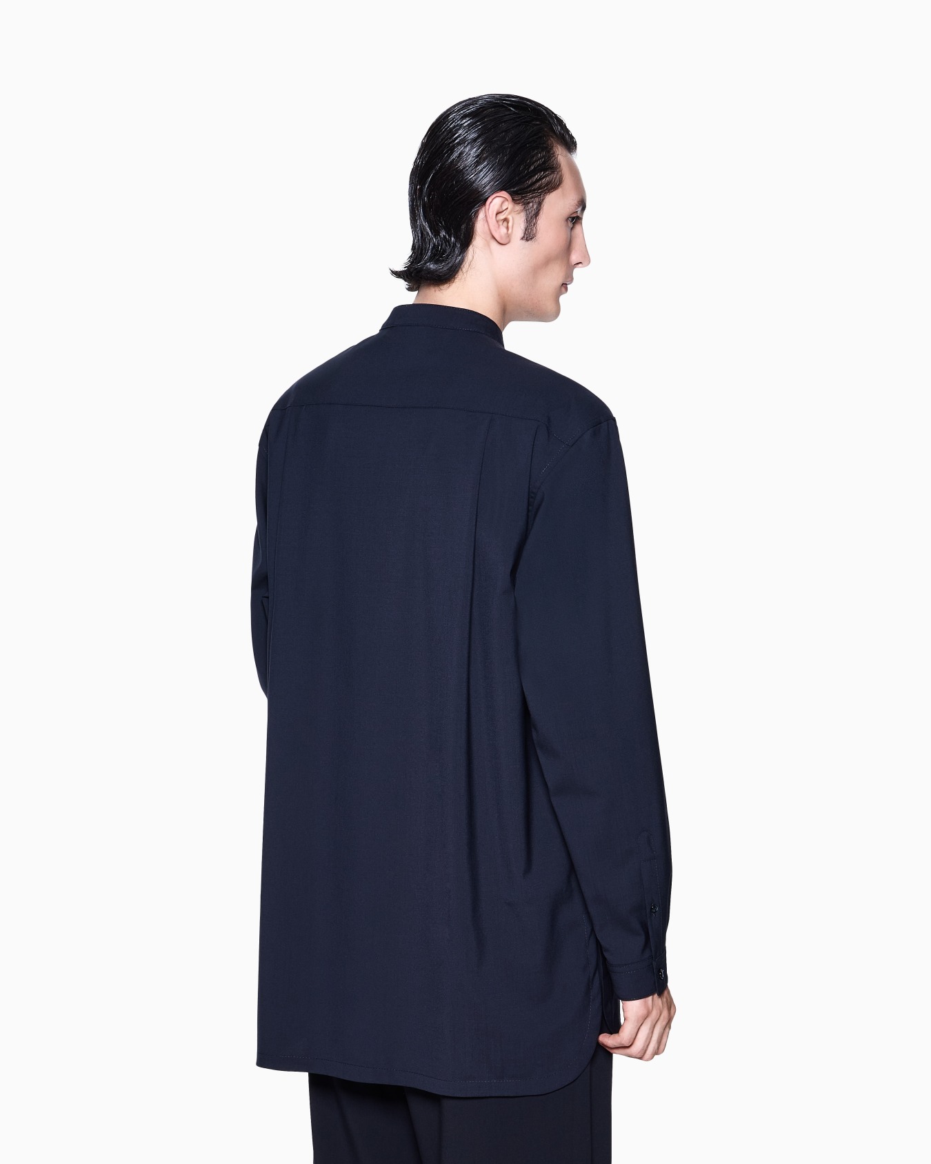 Shirt jacket in pure virgin wool canvas Slide 2