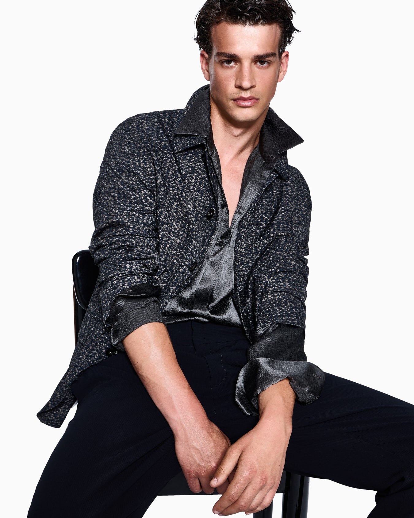 Chemise en satin de soie Diapositive 5