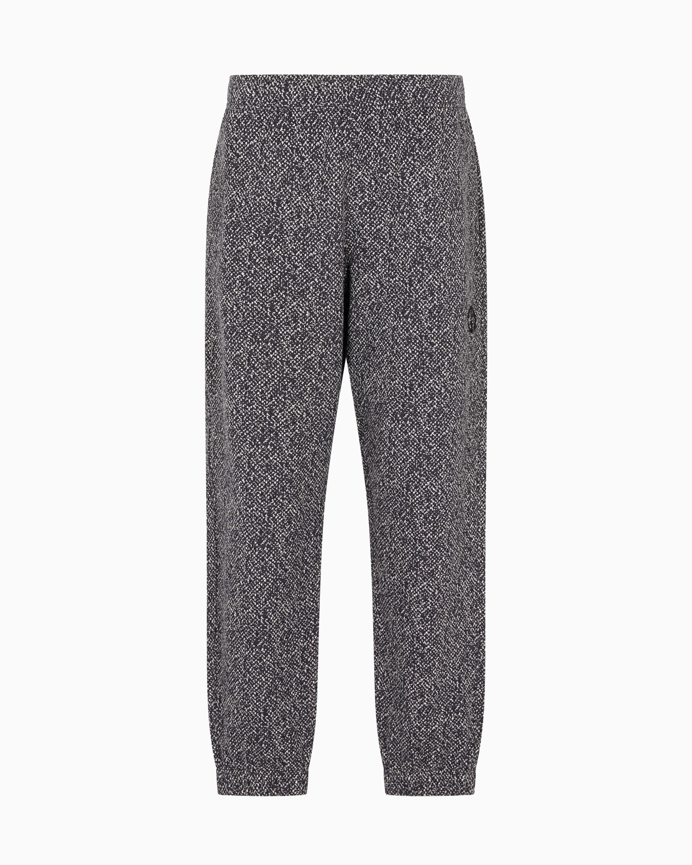 Pantaloni in felpa di cotone e cashmere jacquard Denim Collection Slide 0