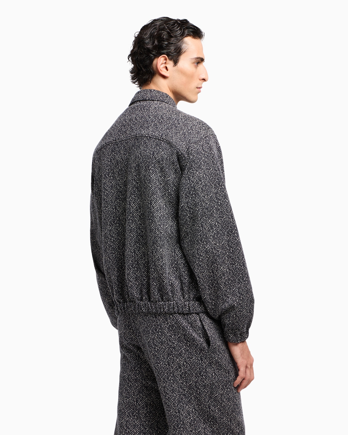 Denim Collection cotton-jersey fleece and cashmere blouson Slide 3