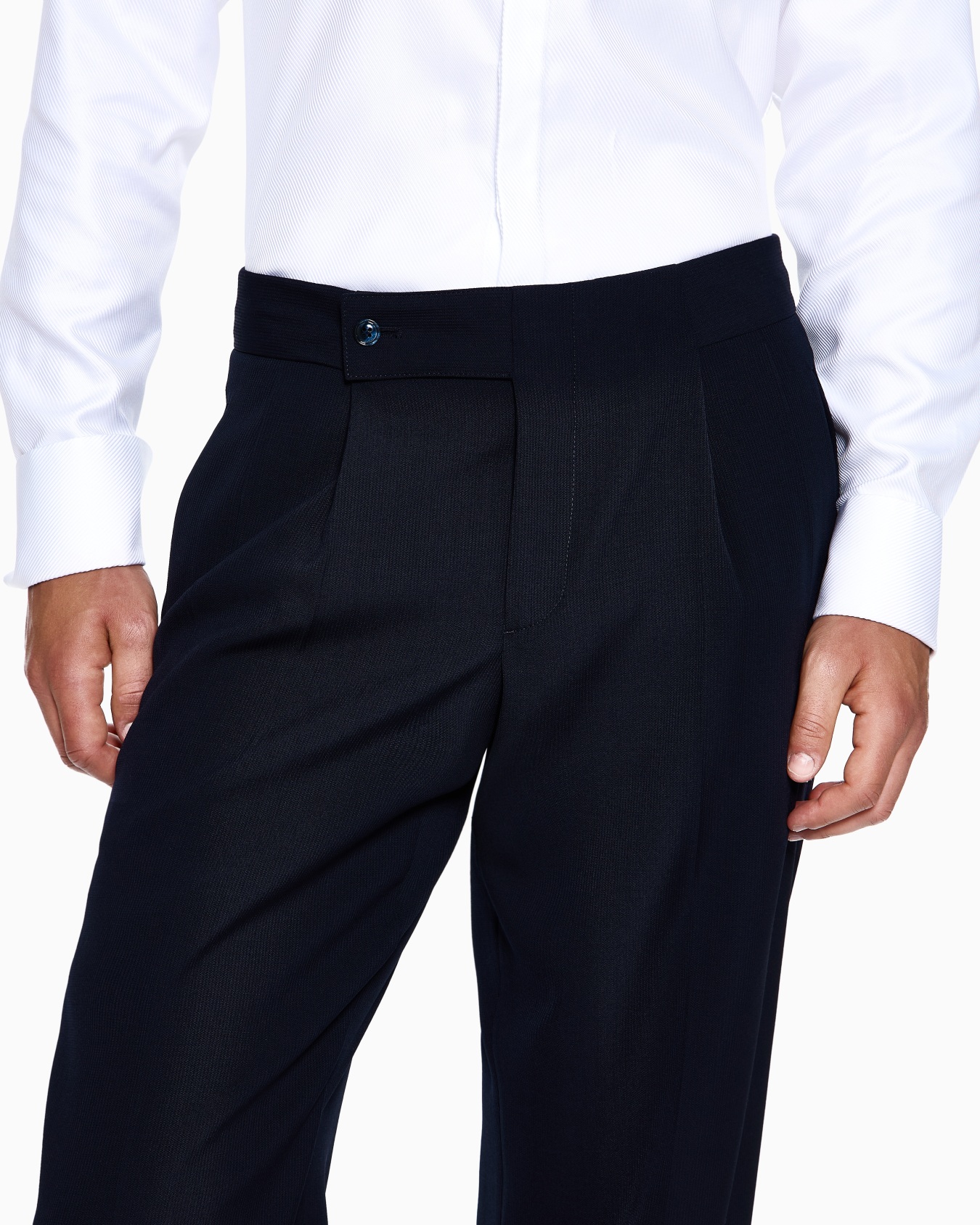 Royal Line double-breasted suit in canneté wool crêpe Slide 4