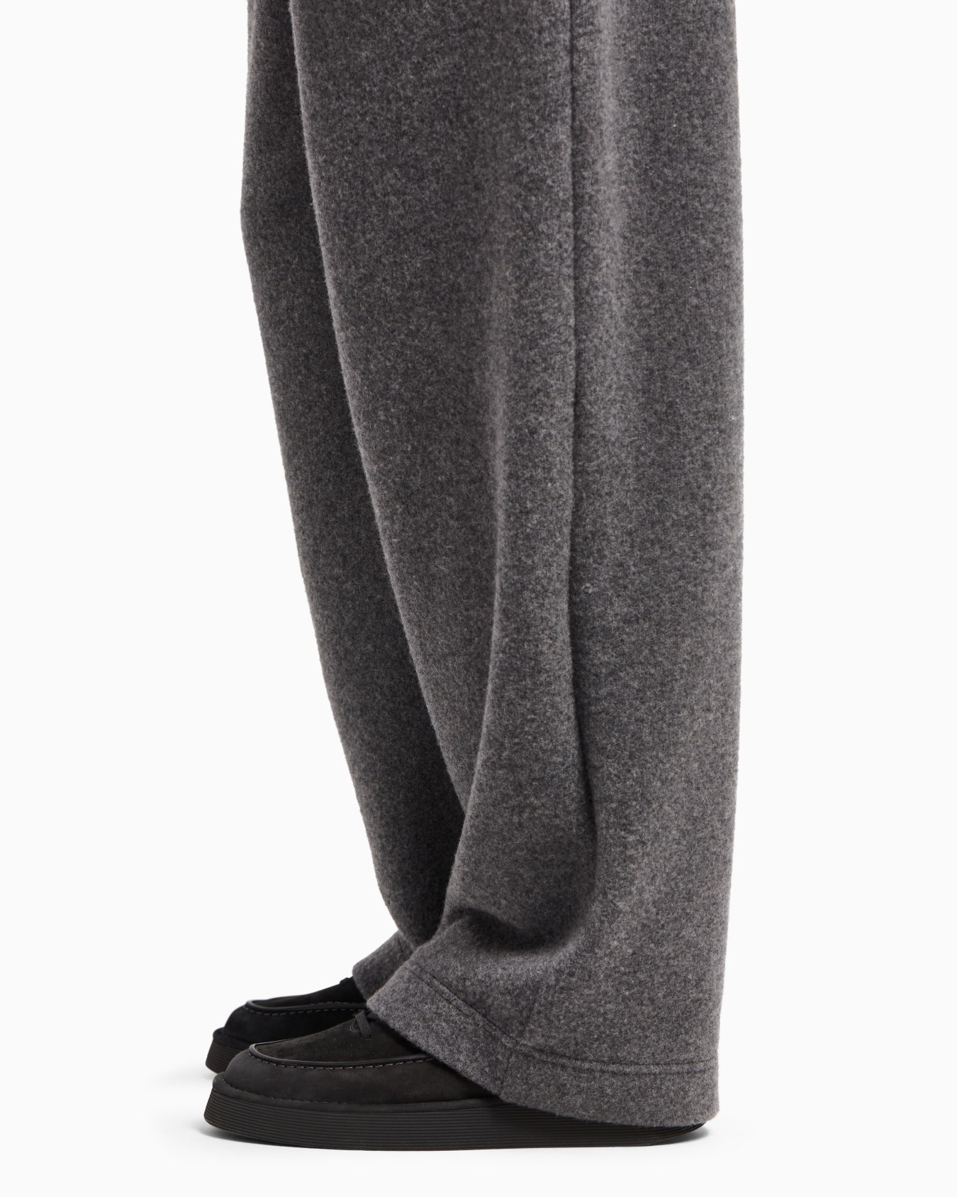 シングルタックパンツ カシミア フリース スライドする 5