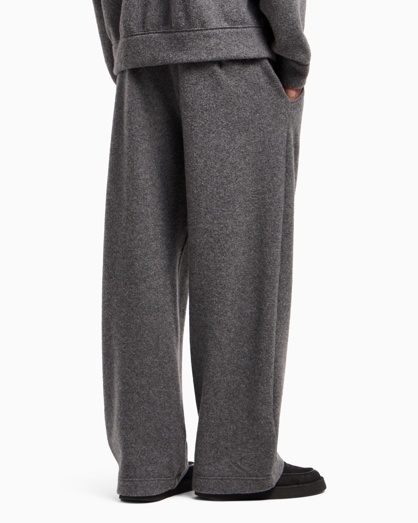 シングルタックパンツ カシミア フリース スライドする 3