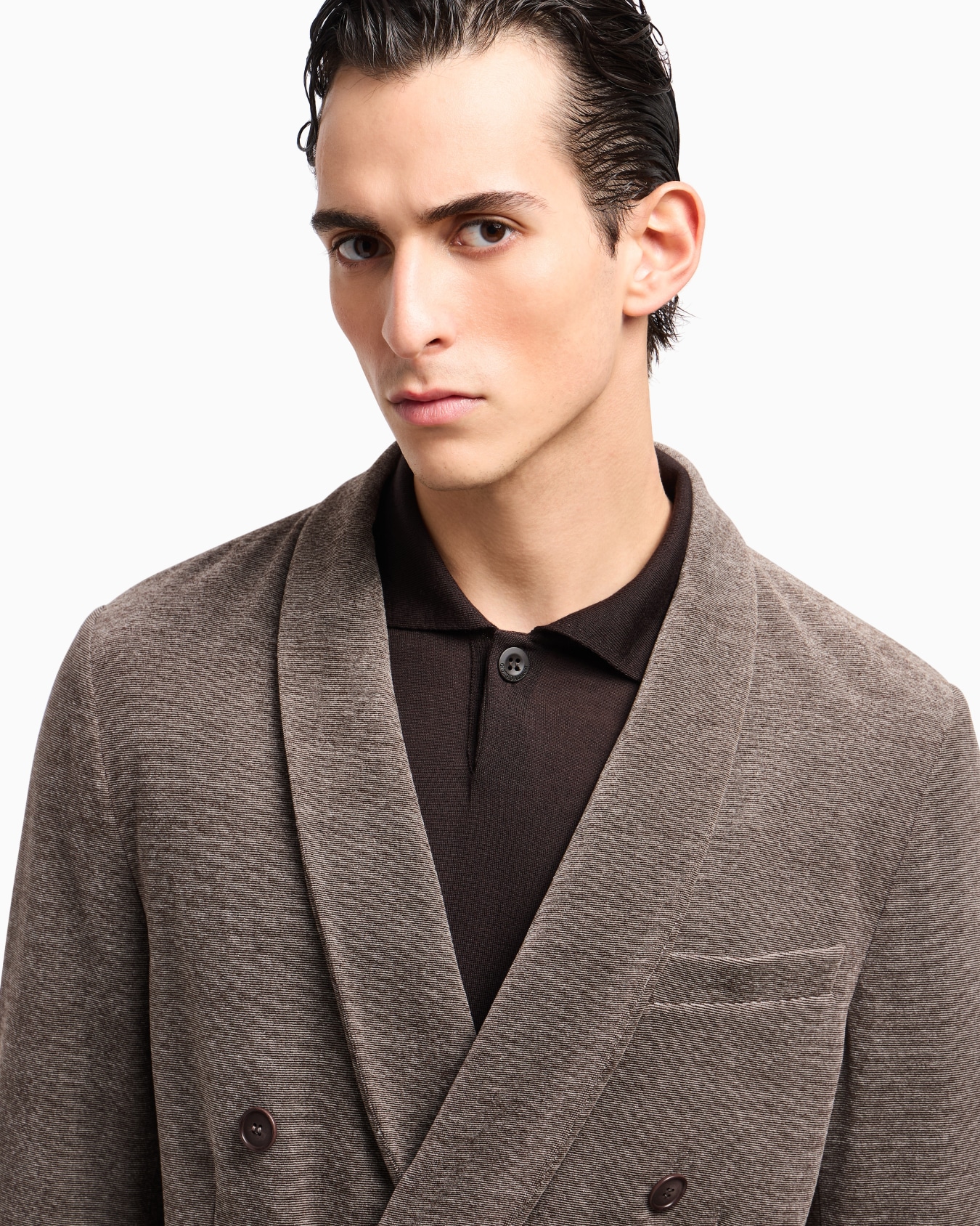 ASV single-breasted jacket in a milleraies cotton jersey Slide 5