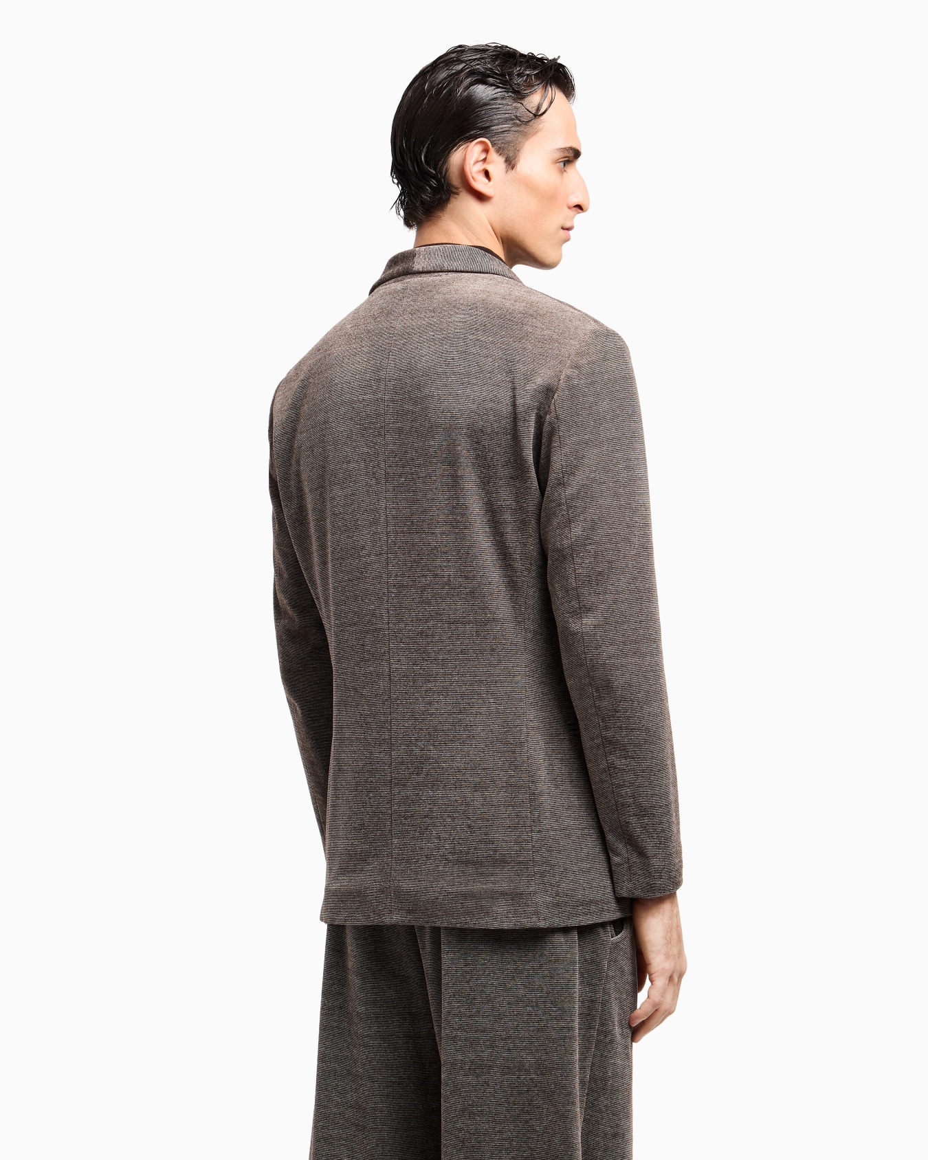 ASV single-breasted jacket in a milleraies cotton jersey Slide 3