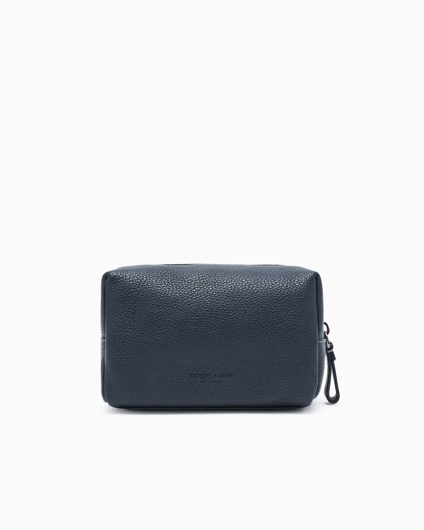 Small washbag in pebbled calfskin Slide 0