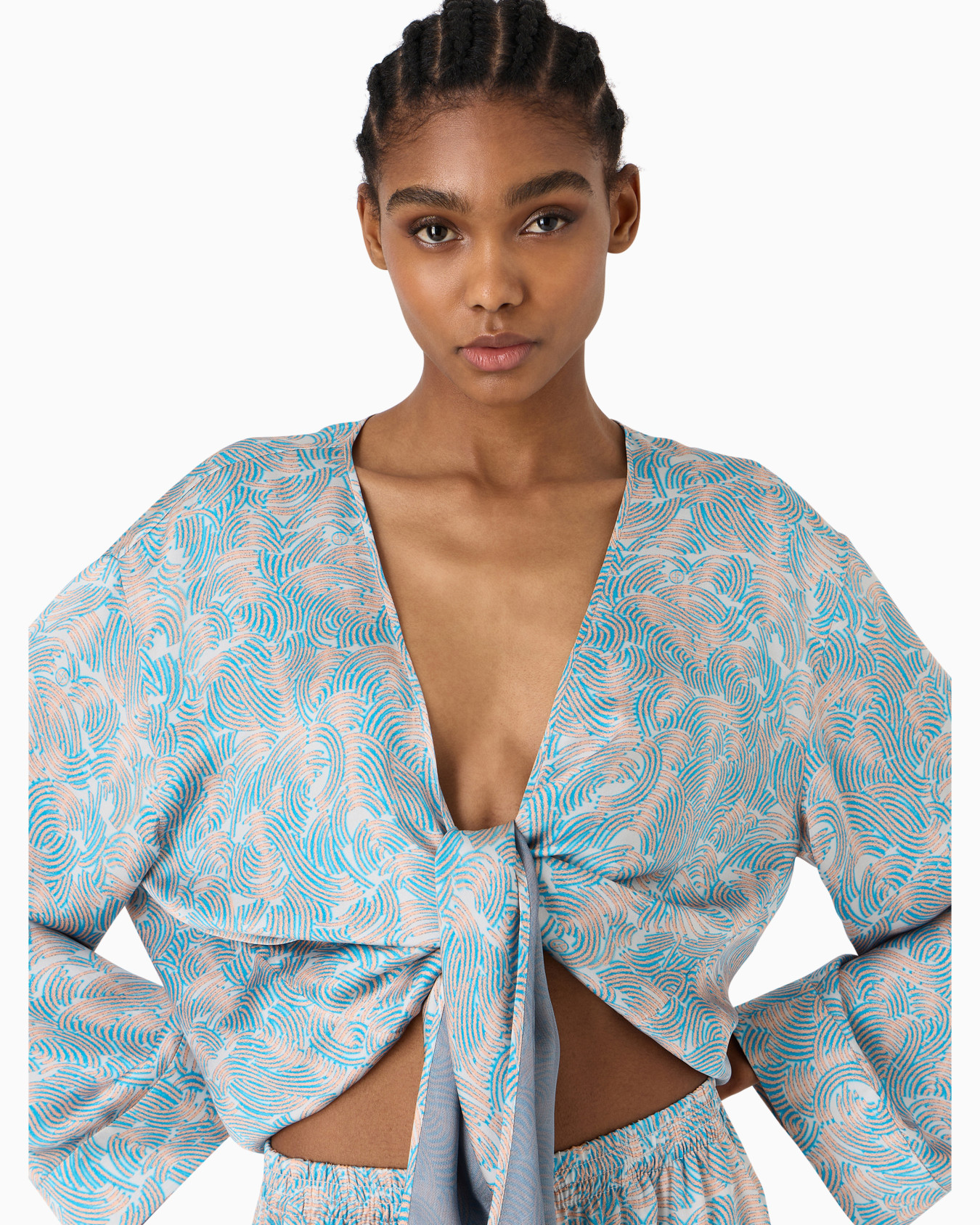 Printed silk shirt to tie Slide 4