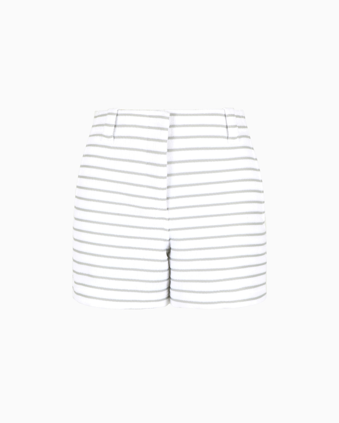 Striped cotton terry shorts Slide 0