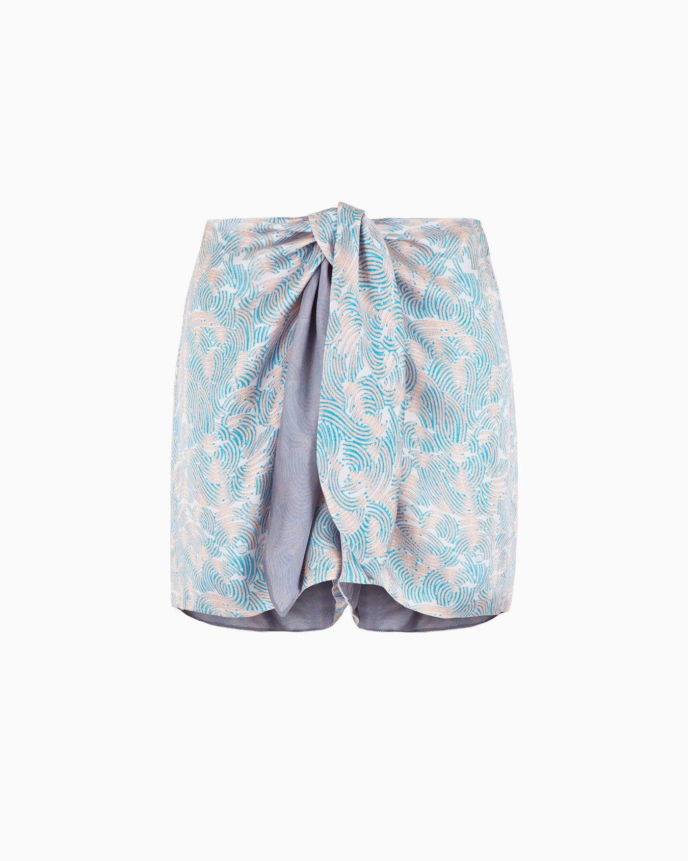 Shorts aus bedruckter Seide Folie 0